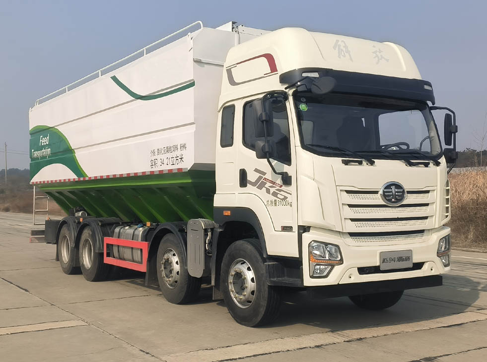 解放牌CA5311ZSLP28K1L4T4E6A81散裝飼料運(yùn)輸車