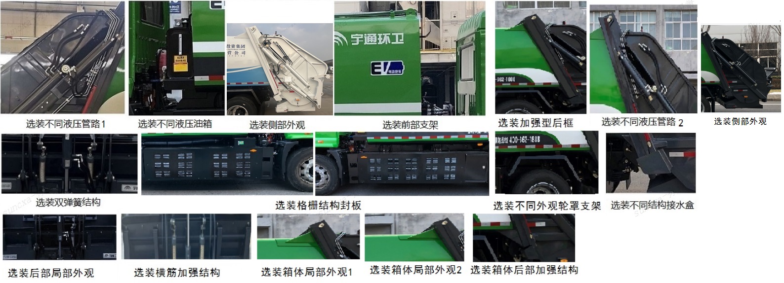 宇通牌YTZ5187ZYSD0BEV純電動壓縮式垃圾車公告圖片