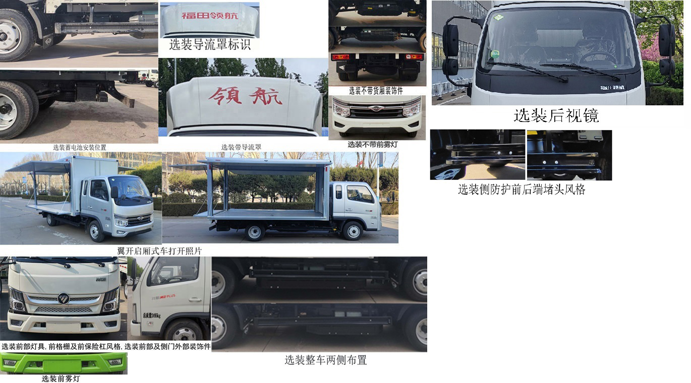 福田牌BJ5035XYK4PC6-30翼開啟廂式車公告圖片