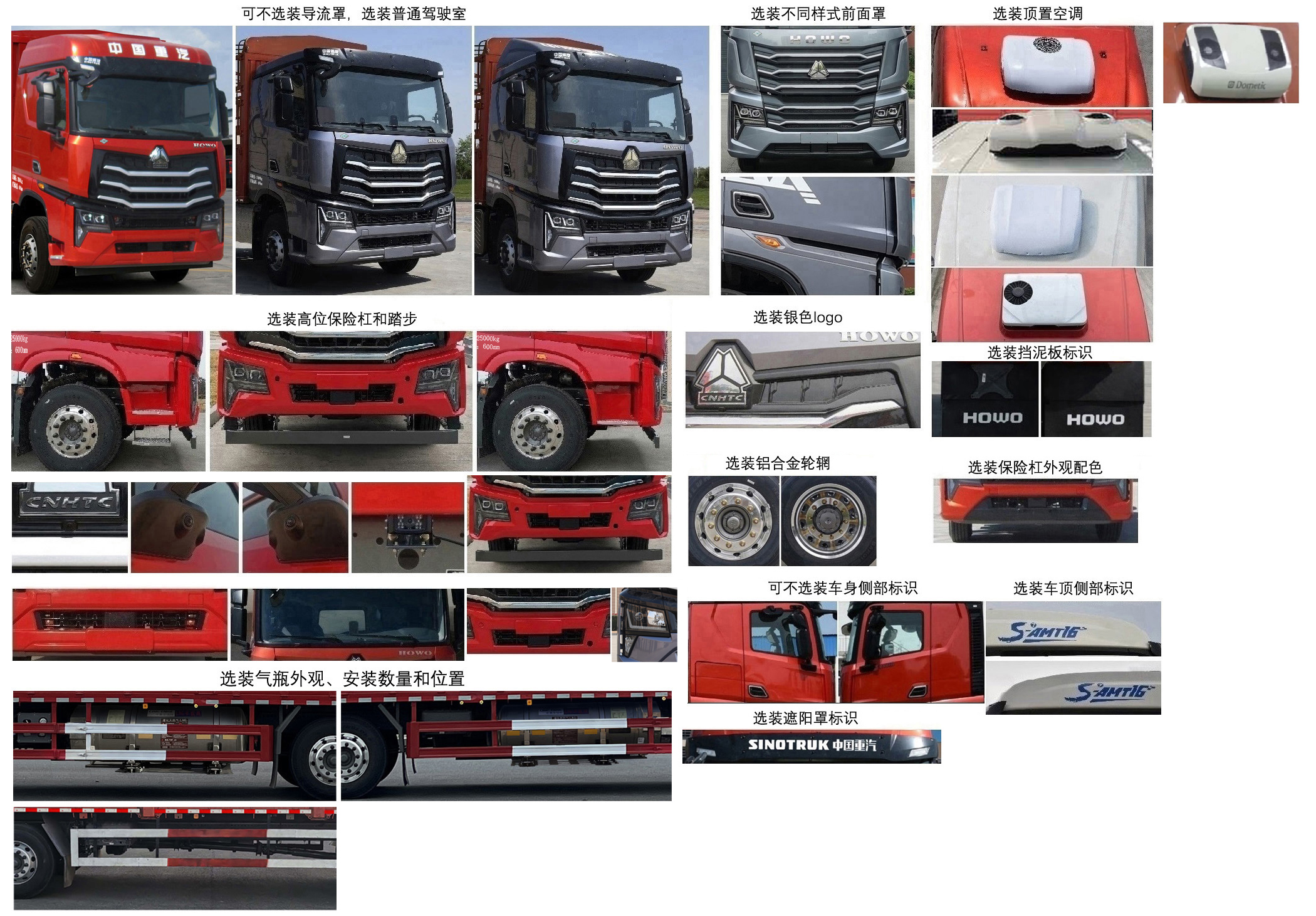 豪沃牌ZZ5257CCYN54CKF1L倉柵式運(yùn)輸車公告圖片