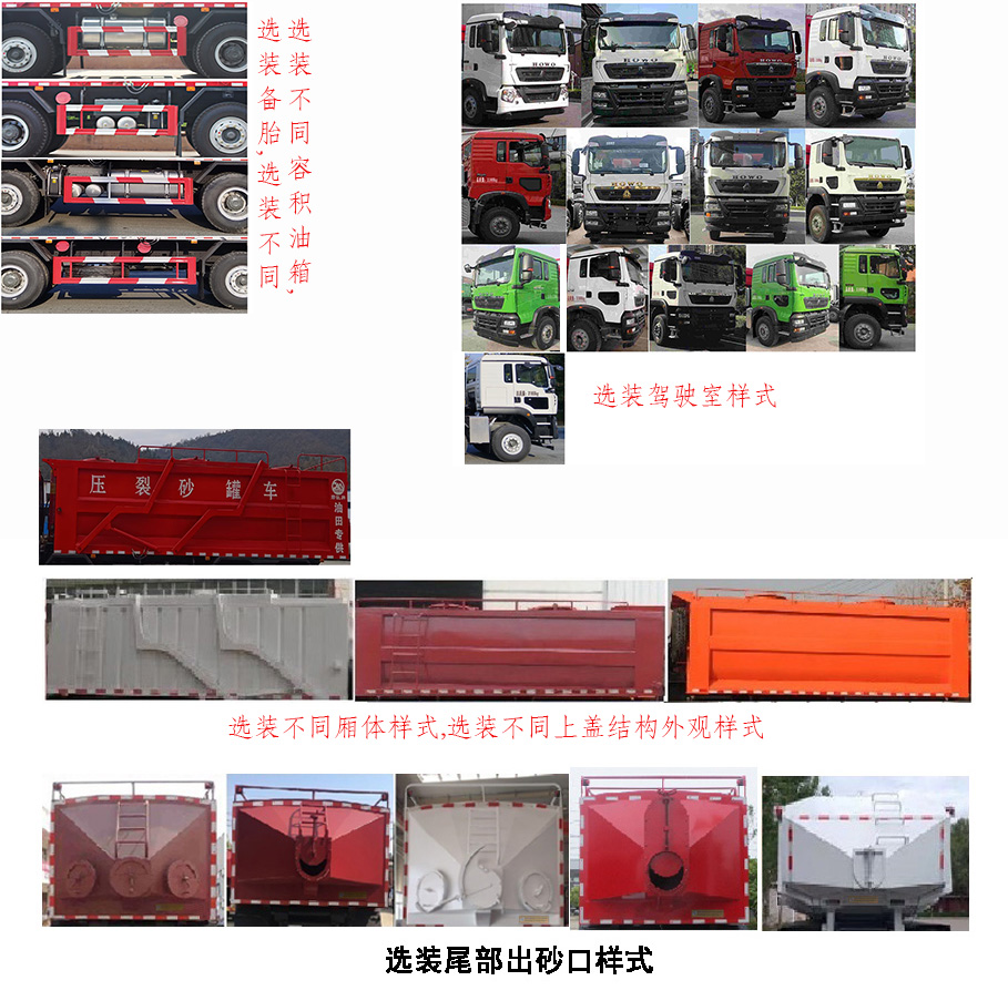 鄖凱牌EYK5310TSGZ6壓裂砂罐車公告圖片