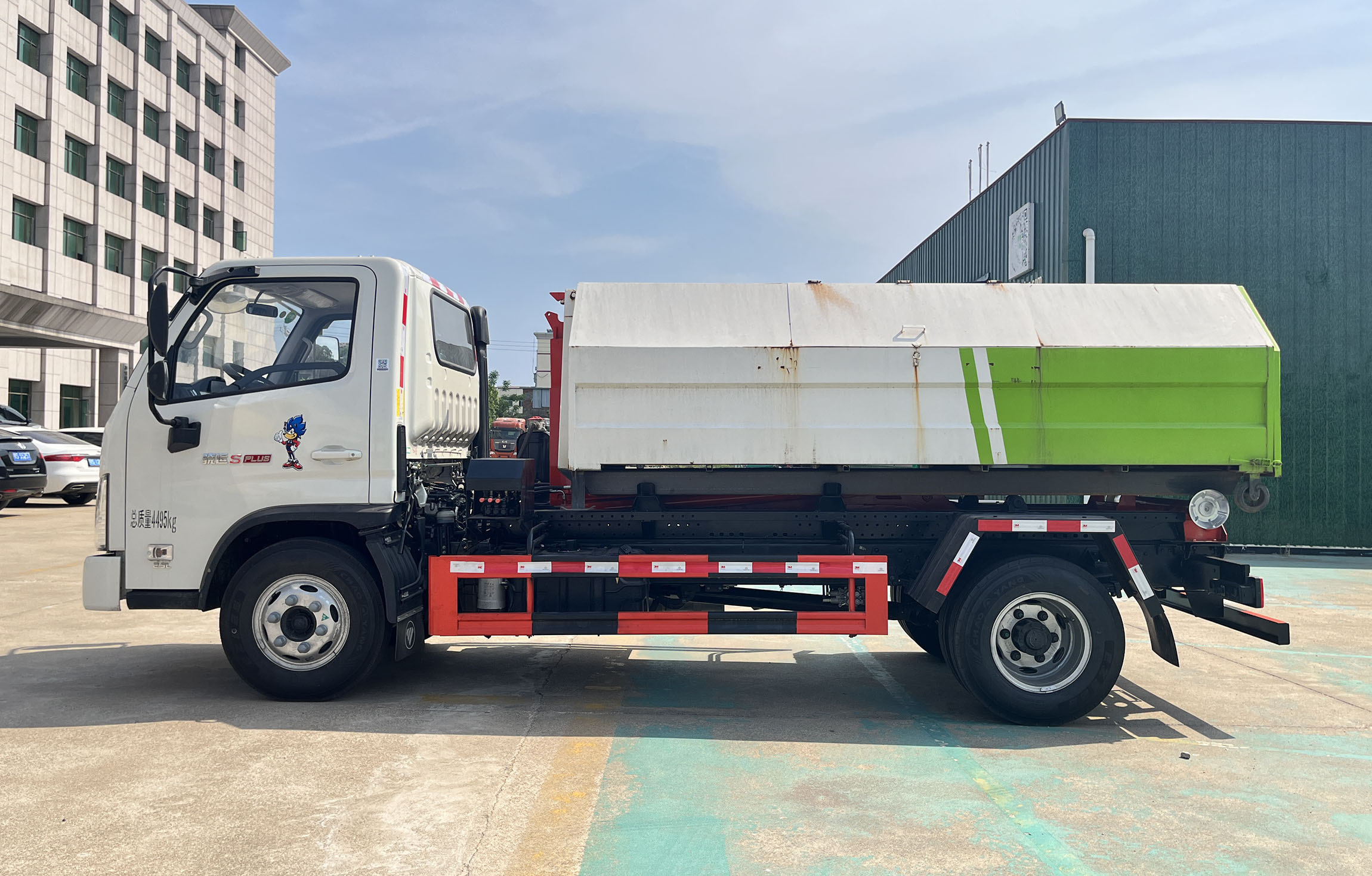 炎帝牌SZD5045ZXXBJ6車廂可卸式垃圾車公告圖片