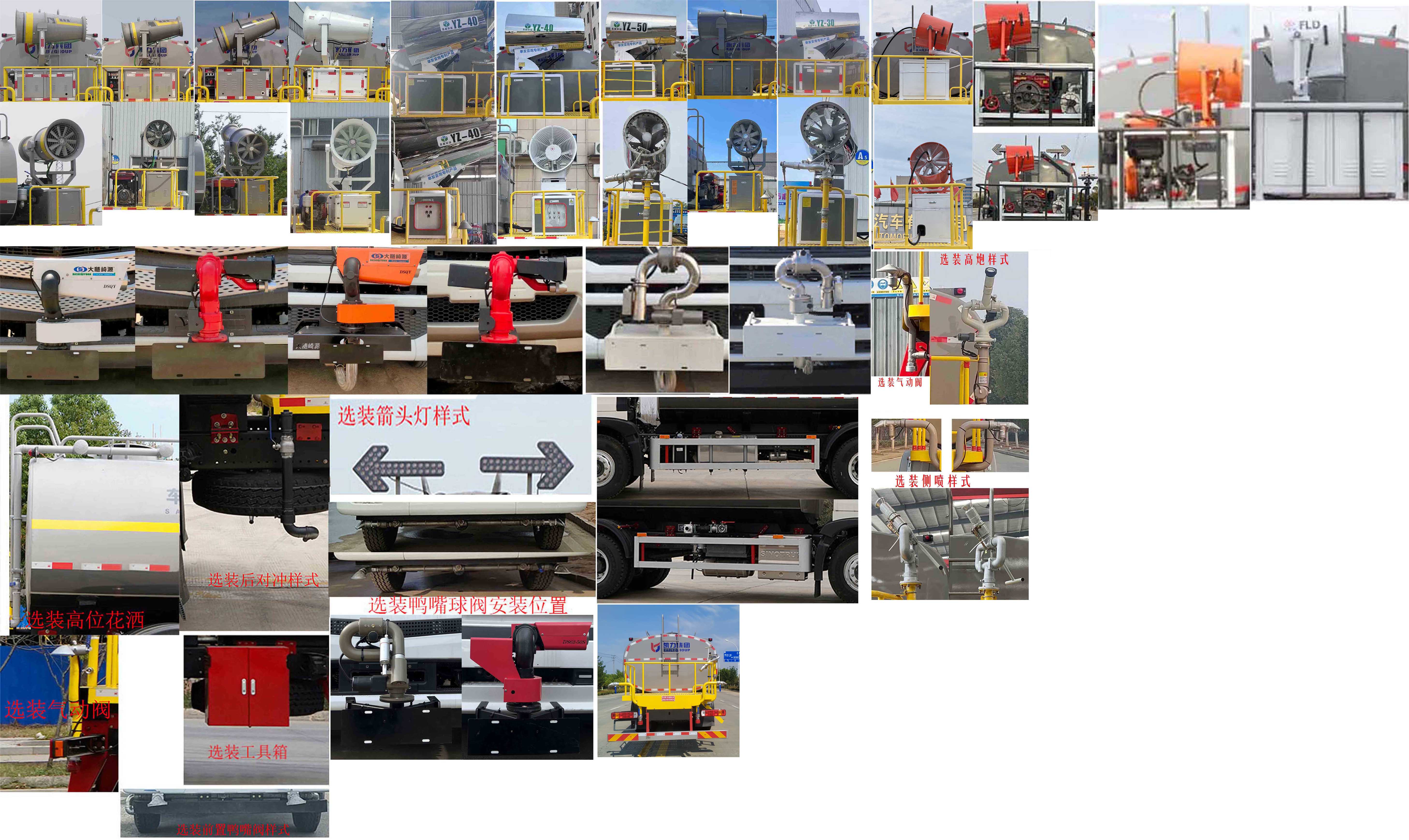 凱力風(fēng)牌KLF5252TDYZ6多功能抑塵車公告圖片