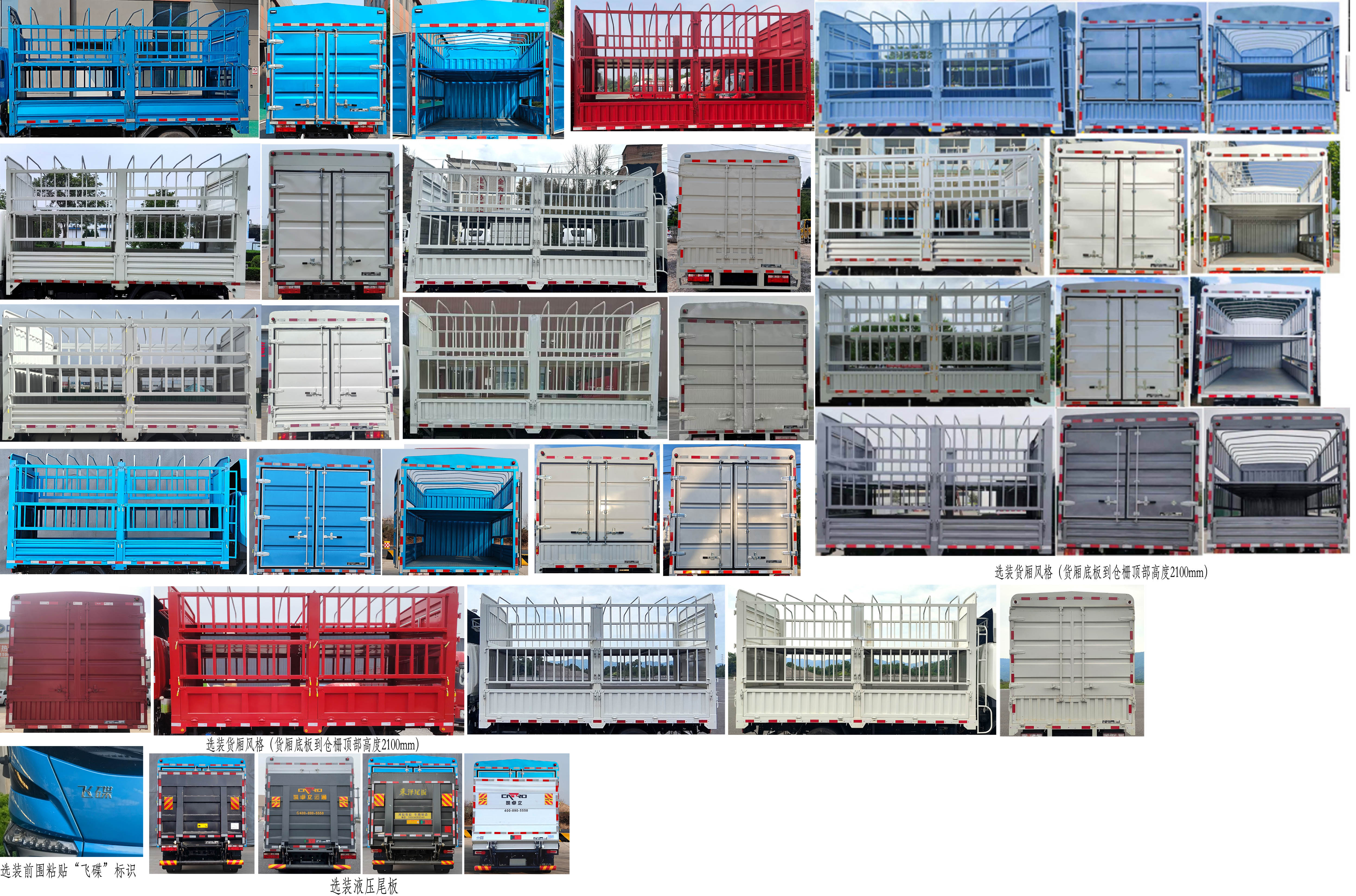 飛碟牌FD5040CCYW78BEV-1純電動倉柵式運輸車公告圖片