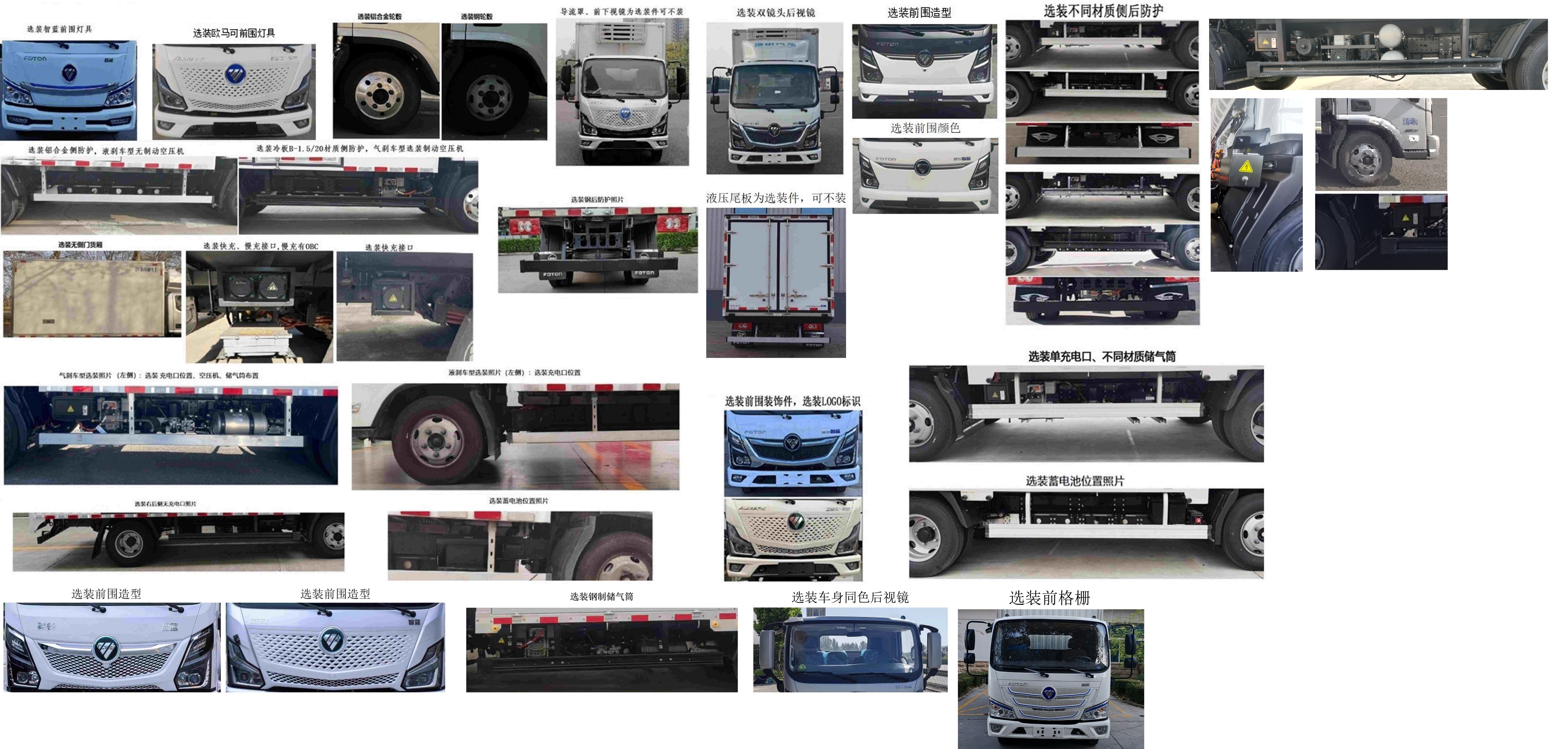 福田牌BJ5040XLCEVZ2純電動(dòng)冷藏車公告圖片