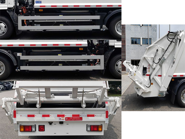 亞潔牌BQJ5100ZYSQLBEV純電動(dòng)壓縮式垃圾車公告圖片