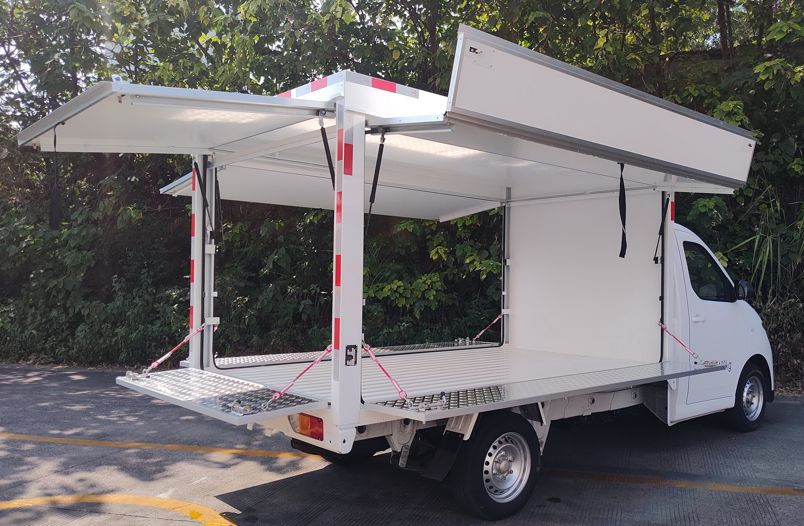 五菱牌LQG5032XYKEVA純電動翼開啟廂式車公告圖片