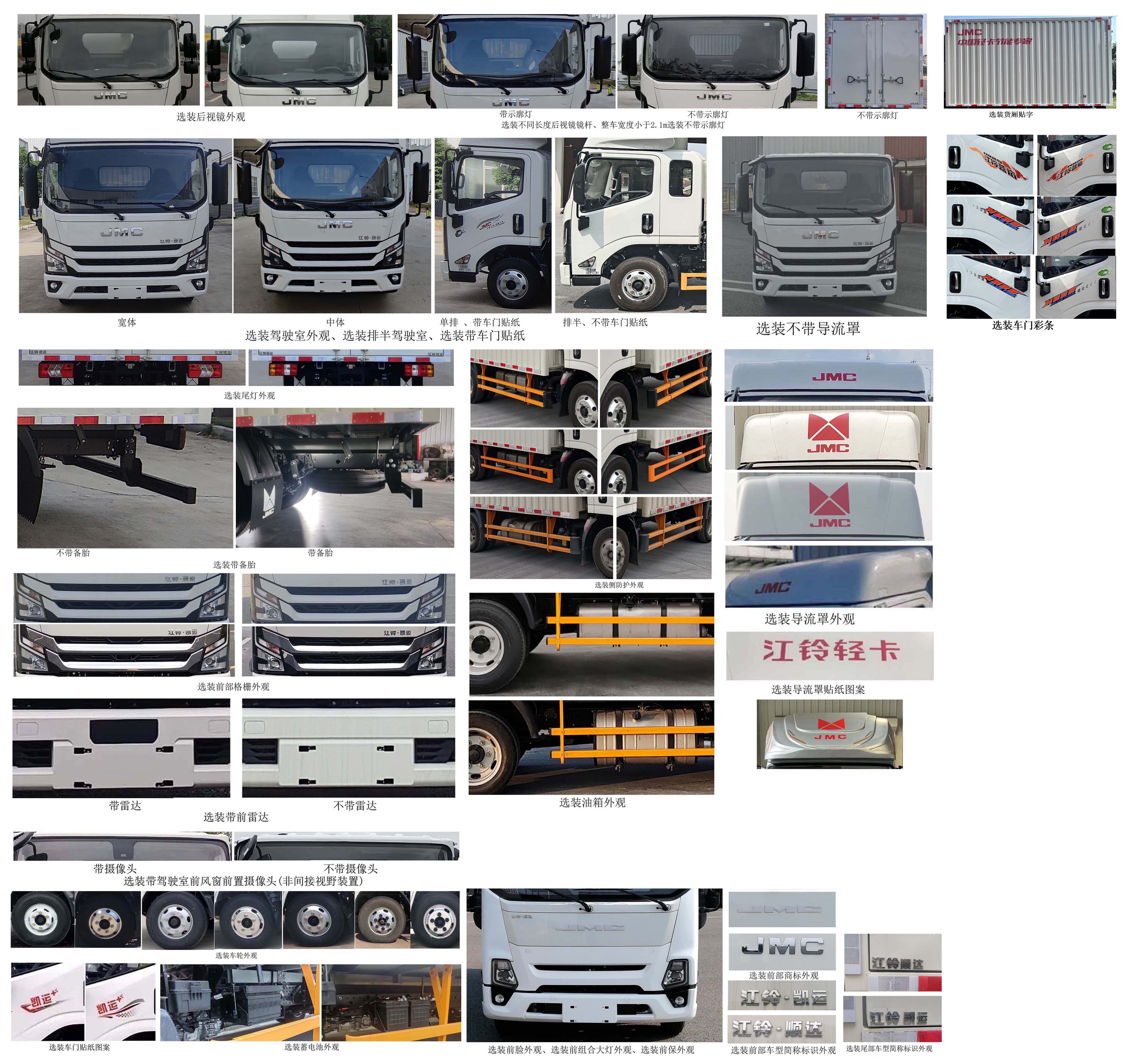 江鈴牌JX5044XXYTGC26廂式運(yùn)輸車公告圖片