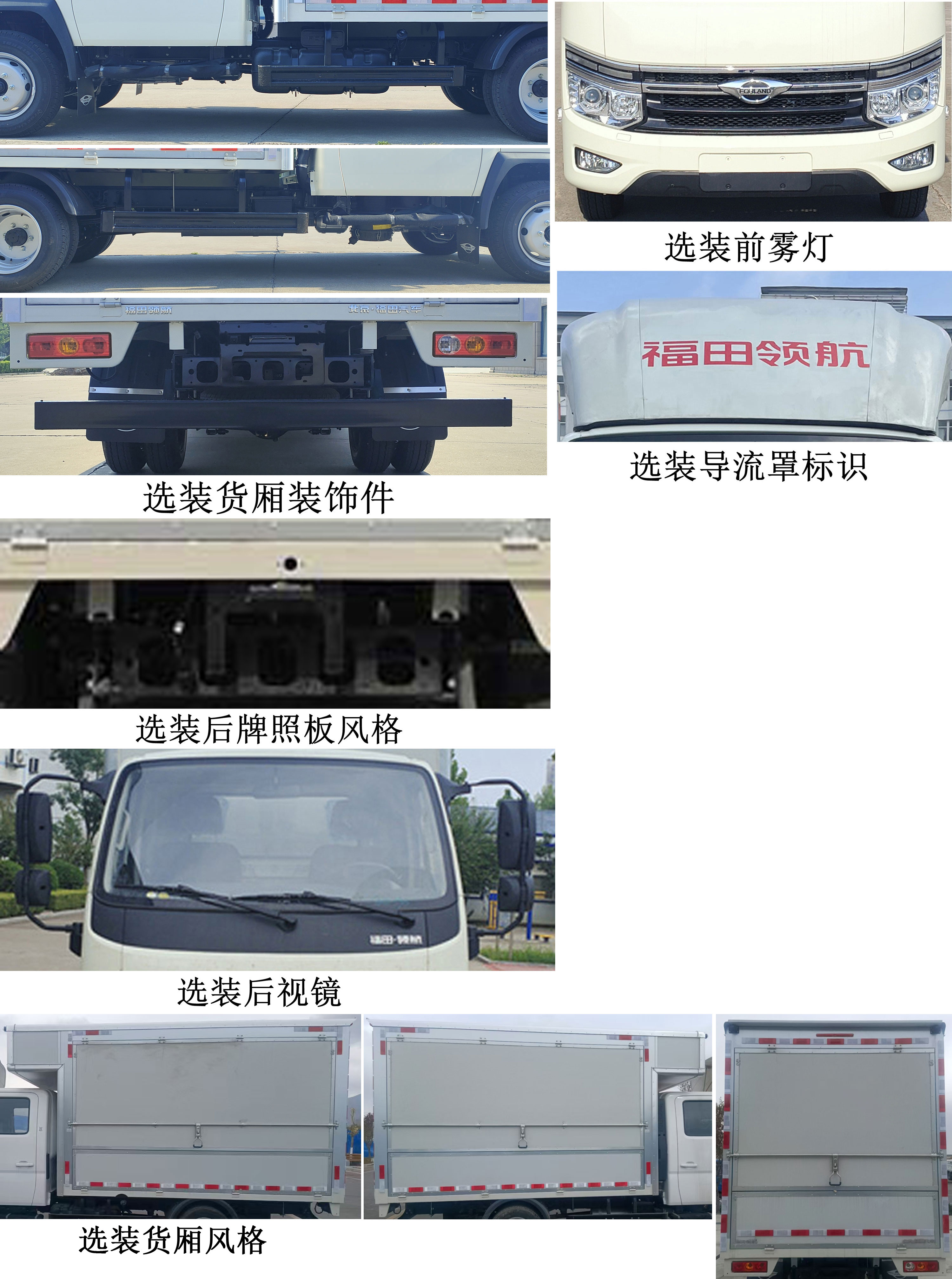 福田牌BJ5035XYK4AV6-26翼開(kāi)啟廂式車公告圖片