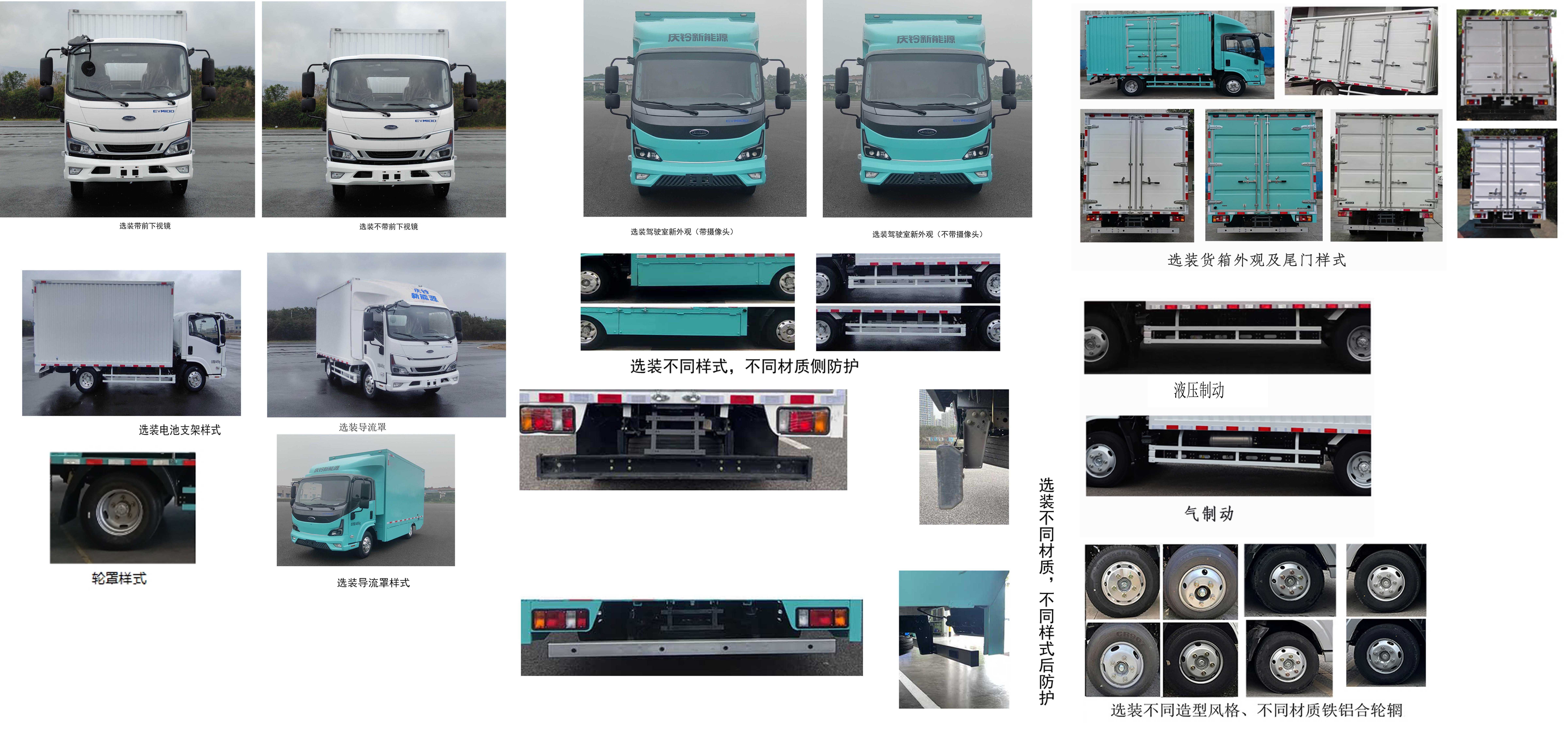 慶鈴牌(繁體)牌QL5040XXYBEVBNHA3純電動廂式貨車公告圖片