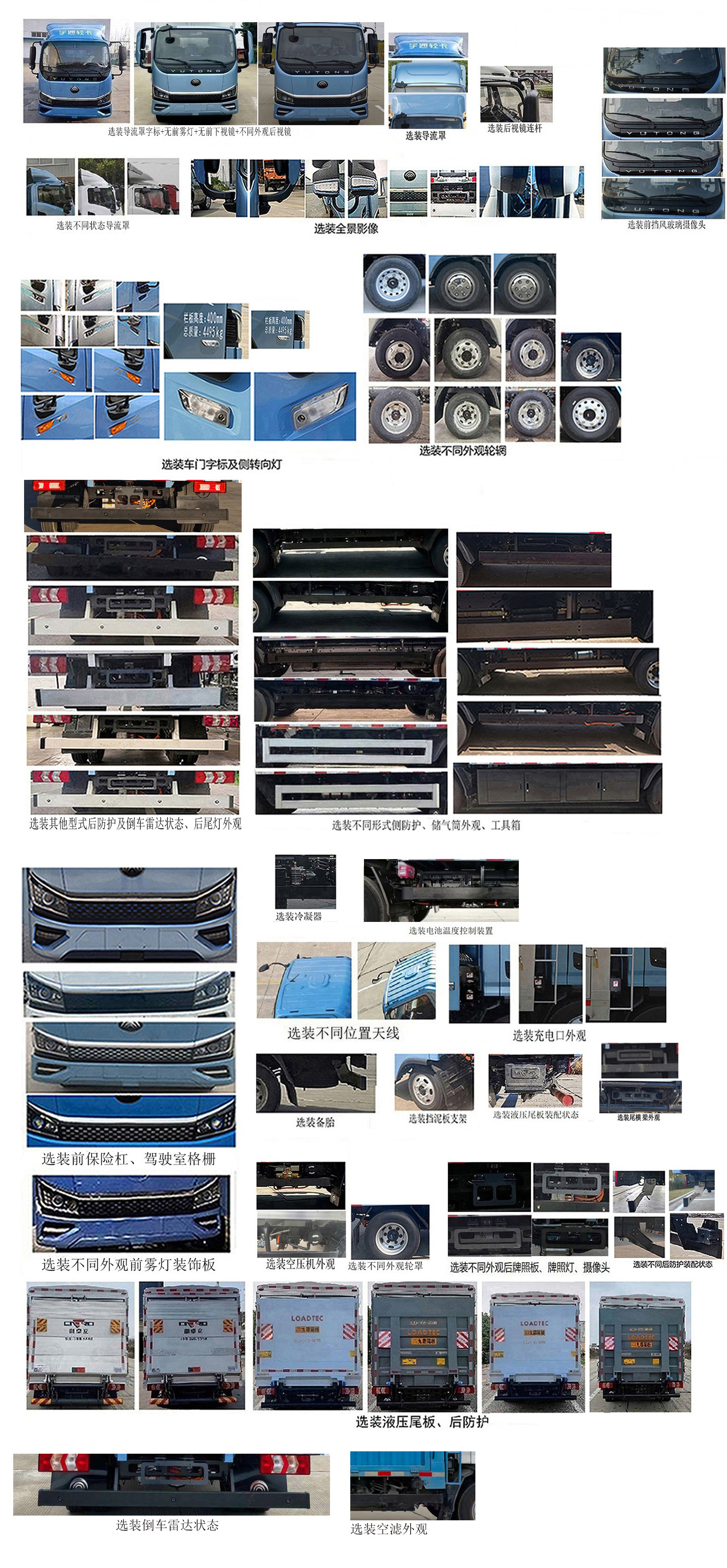 宇通牌ZKH5045CCYBEV256A純電動倉柵式運輸車公告圖片