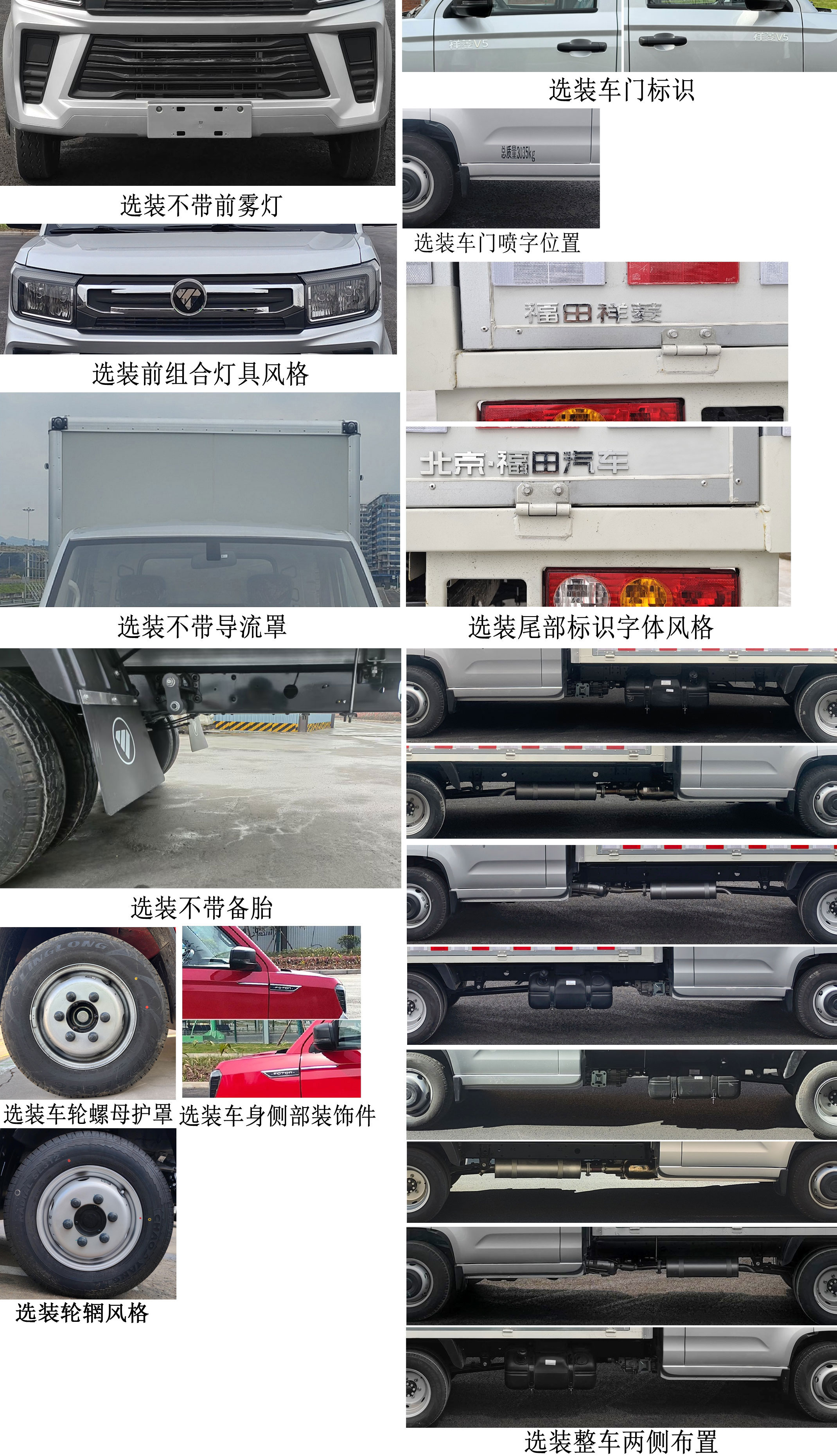 福田牌BJ5030XYK3JV7-88翼開(kāi)啟廂式貨車(chē)公告圖片