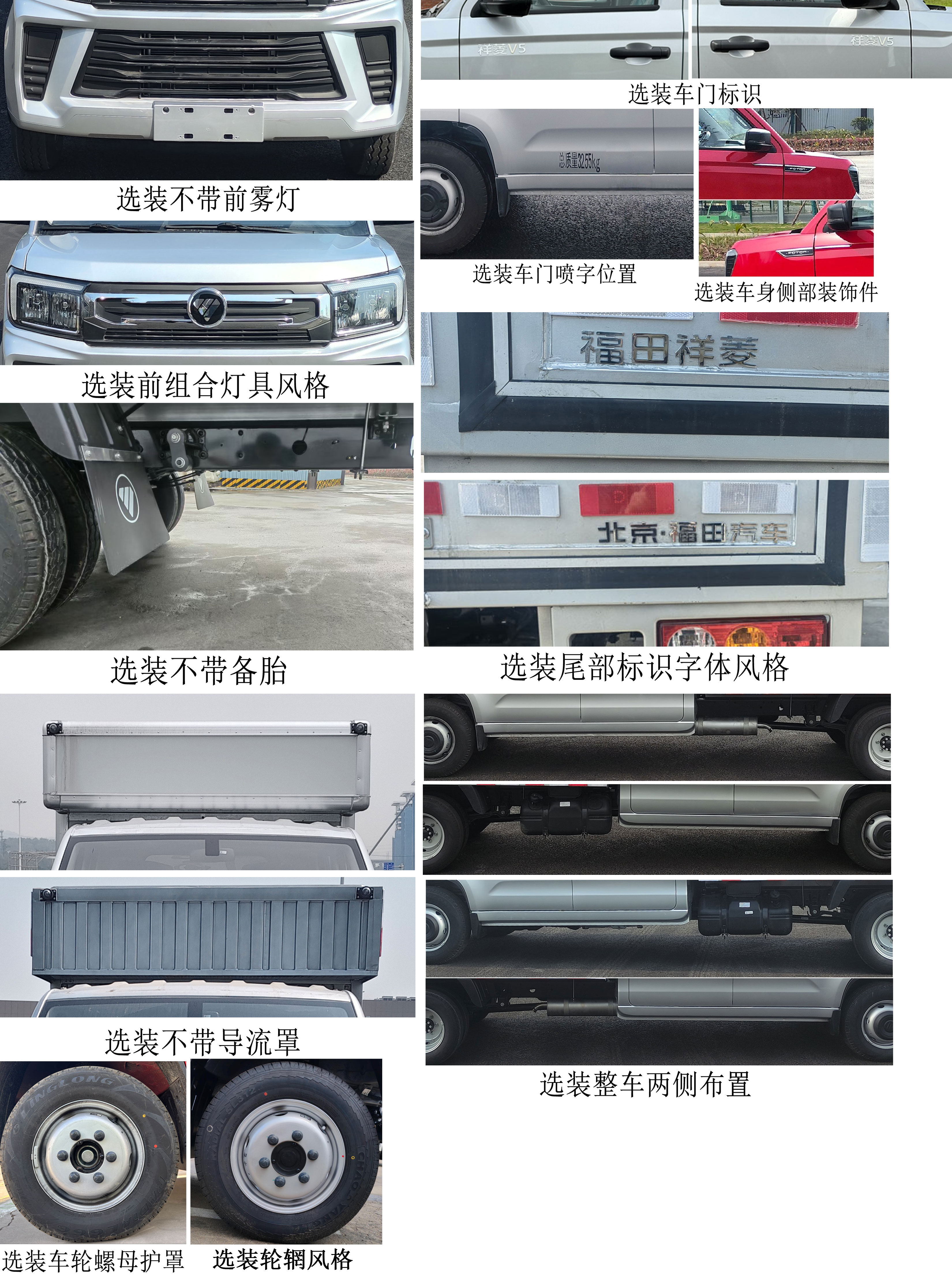 福田牌BJ5030XXY3AV7-88廂式貨車公告圖片