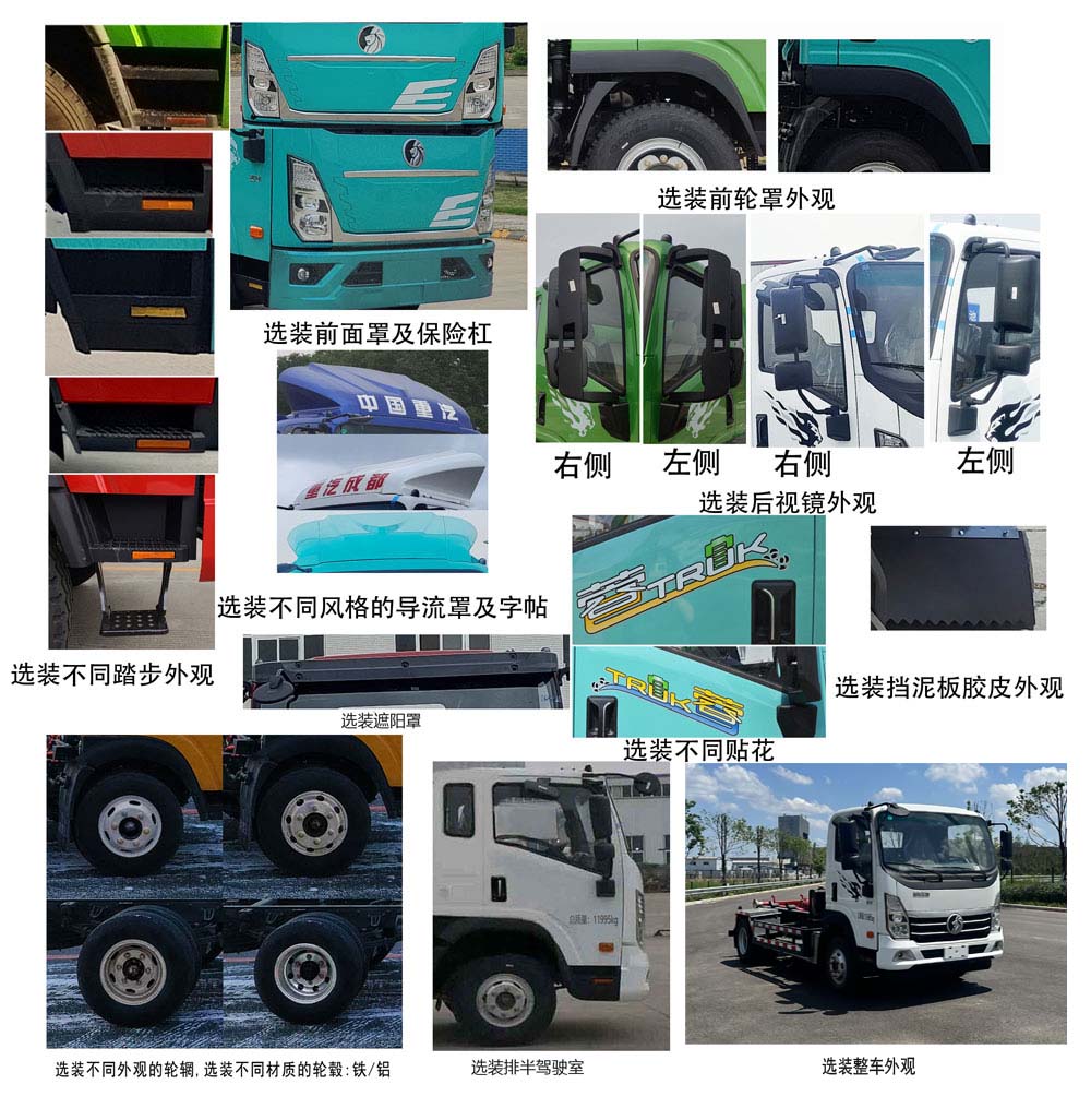 王牌牌CDW5124ZXXH341EZHSEV換電式純電動車廂可卸式垃圾車公告圖片