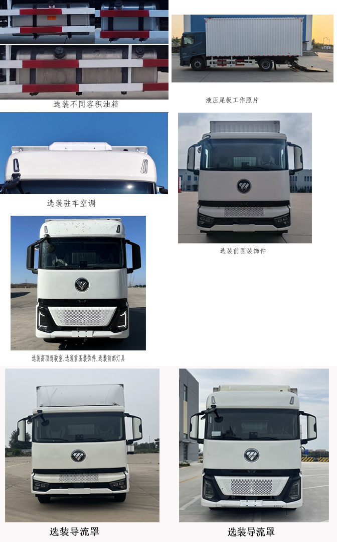 福田牌BJ5186XXY-09廂式貨車公告圖片