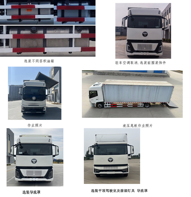 福田牌BJ5186XYK-07翼開啟廂式貨車公告圖片