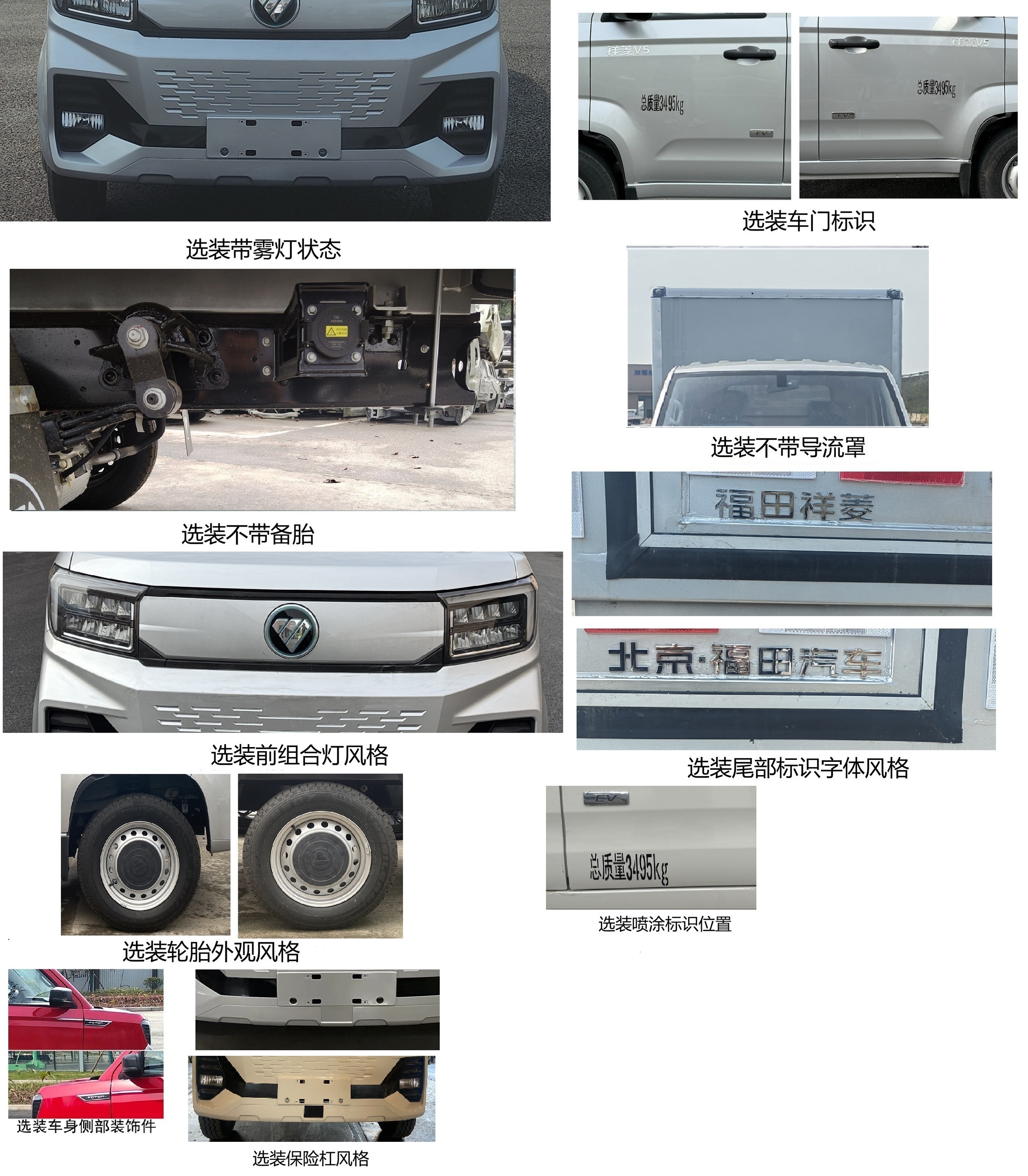福田牌BJ5030XYKEV85純電動(dòng)翼開啟廂式貨車公告圖片