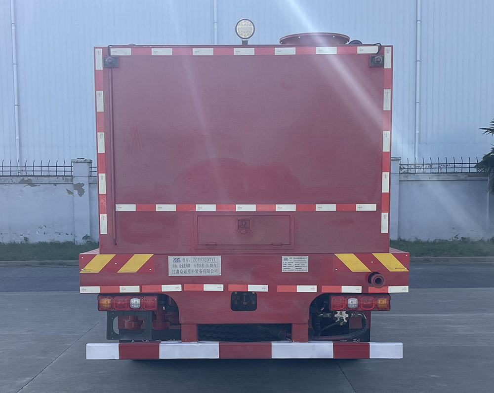 眾誠(chéng)重科牌ZCT5320TYL壓裂車公告圖片