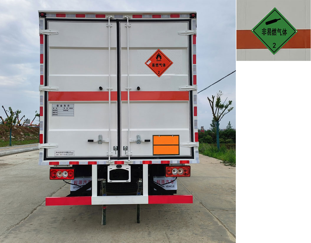 百捷牌QYY5098XRQBJ6易燃?xì)怏w廂式運(yùn)輸車公告圖片