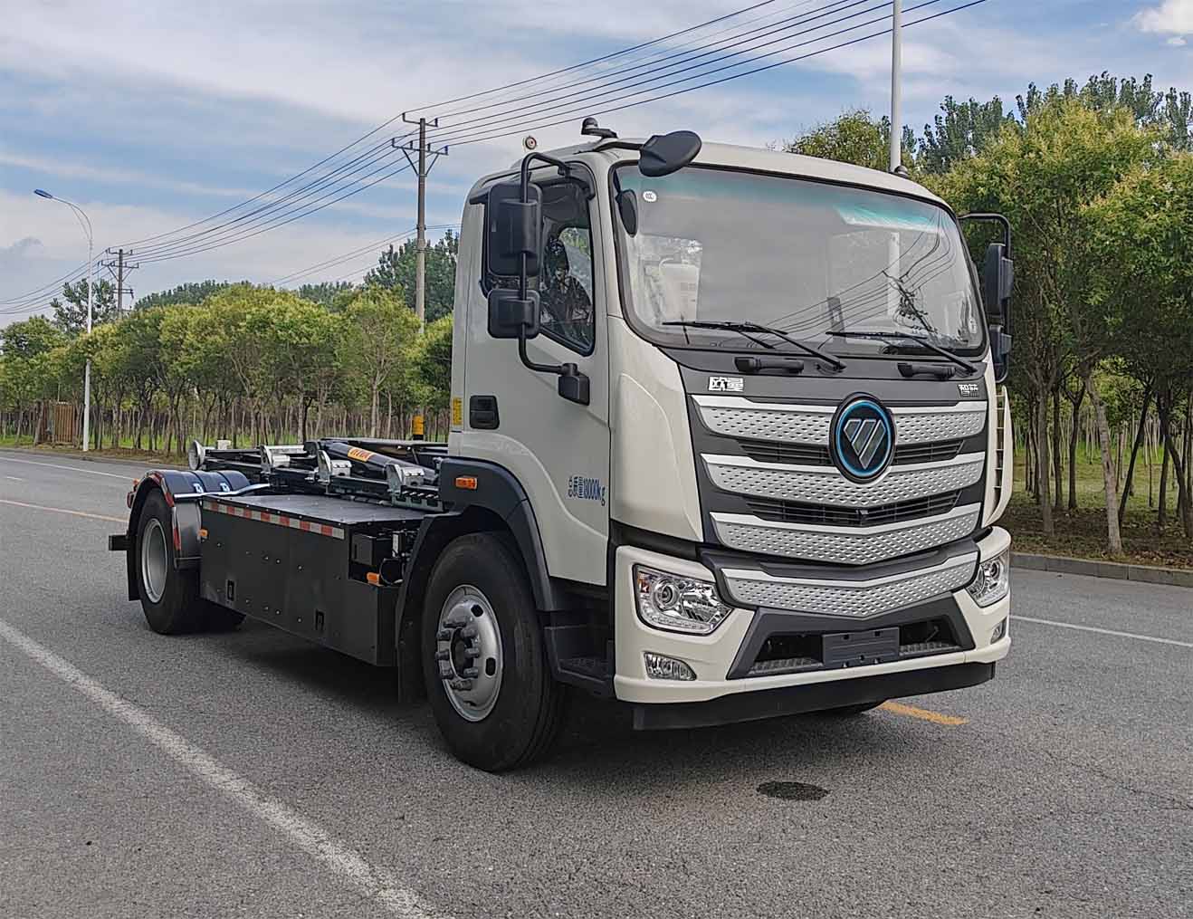 HWJ5182ZXXBJBEV型純電動(dòng)車(chē)廂可卸式垃圾車(chē)圖片