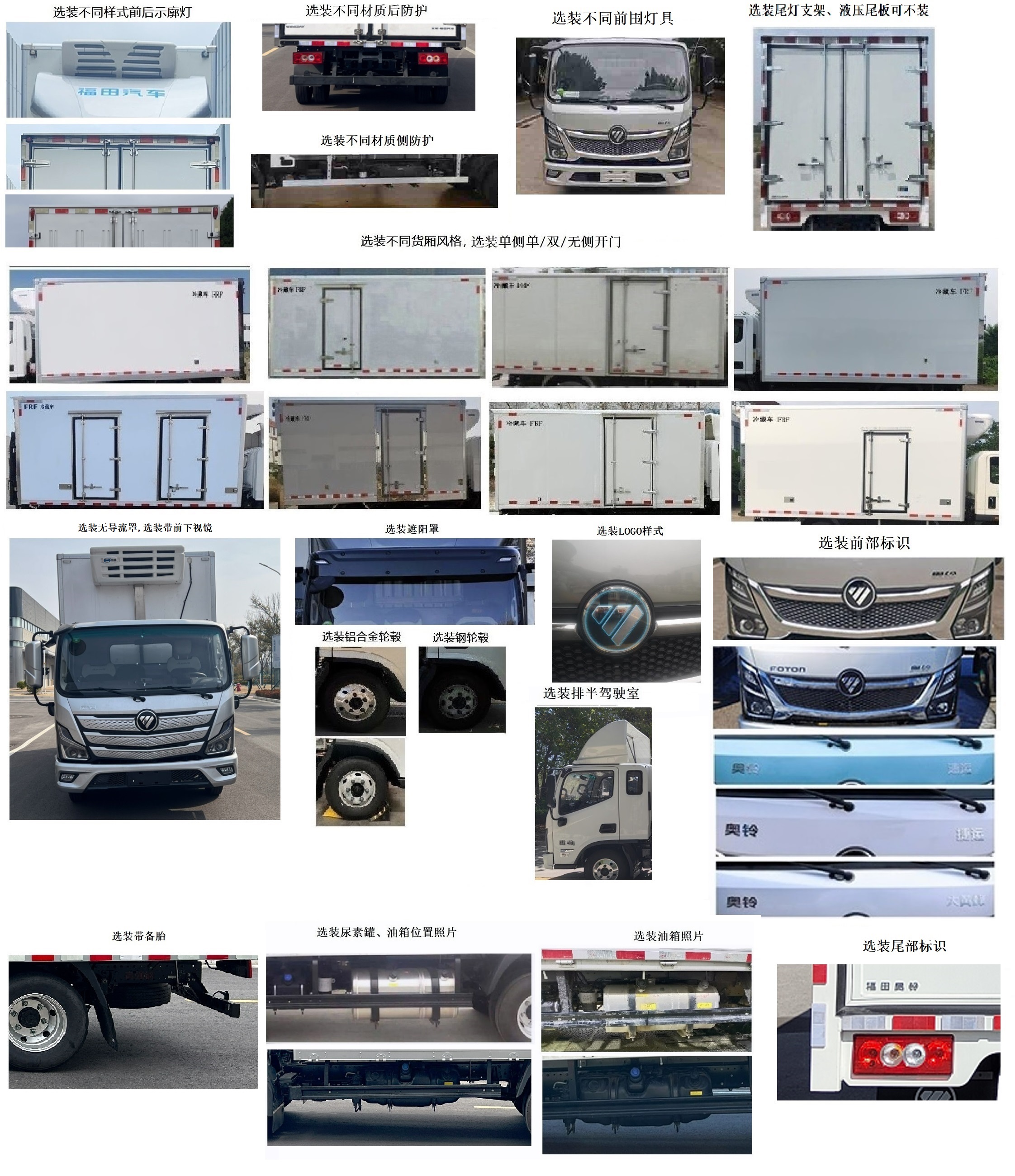 福田牌BJ5045XLC-F4冷藏車公告圖片