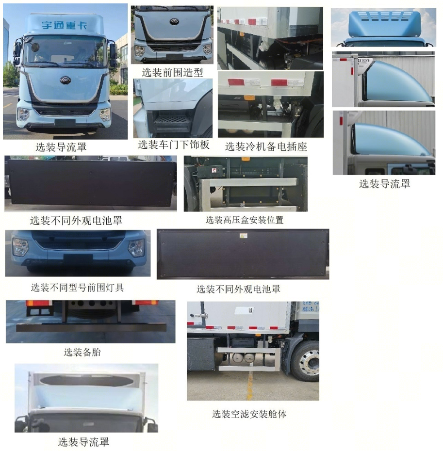 宇通牌ZKH5180XLCP1BEV1純電動(dòng)冷藏車(chē)公告圖片
