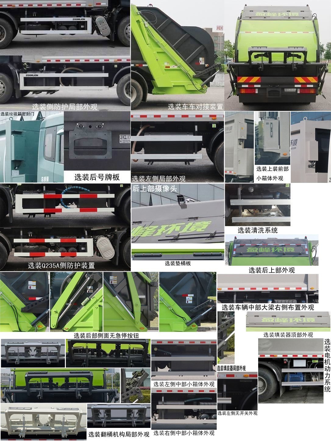 中聯(lián)牌ZBH5250ZYSDFE6壓縮式垃圾車公告圖片