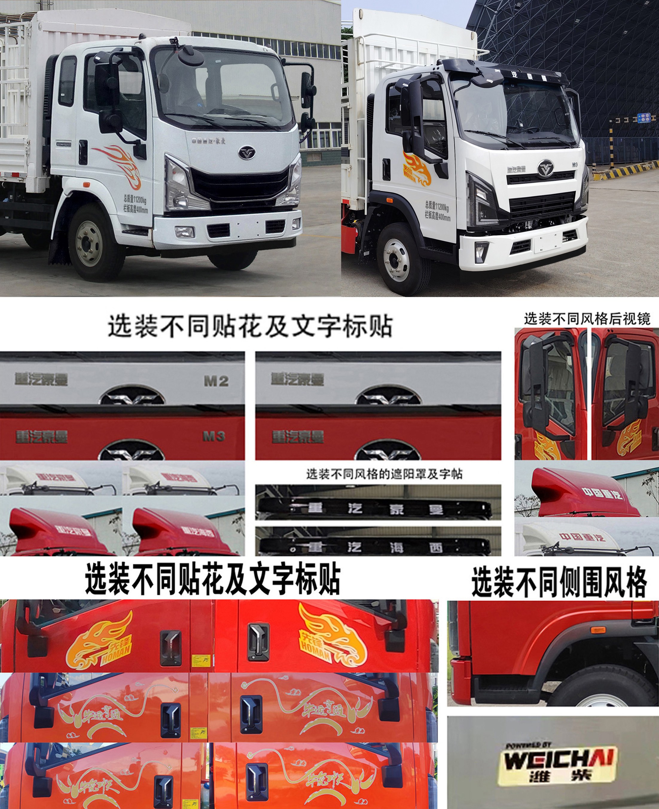 豪曼牌ZZ5118CCYG17FB0倉(cāng)柵式運(yùn)輸車(chē)公告圖片