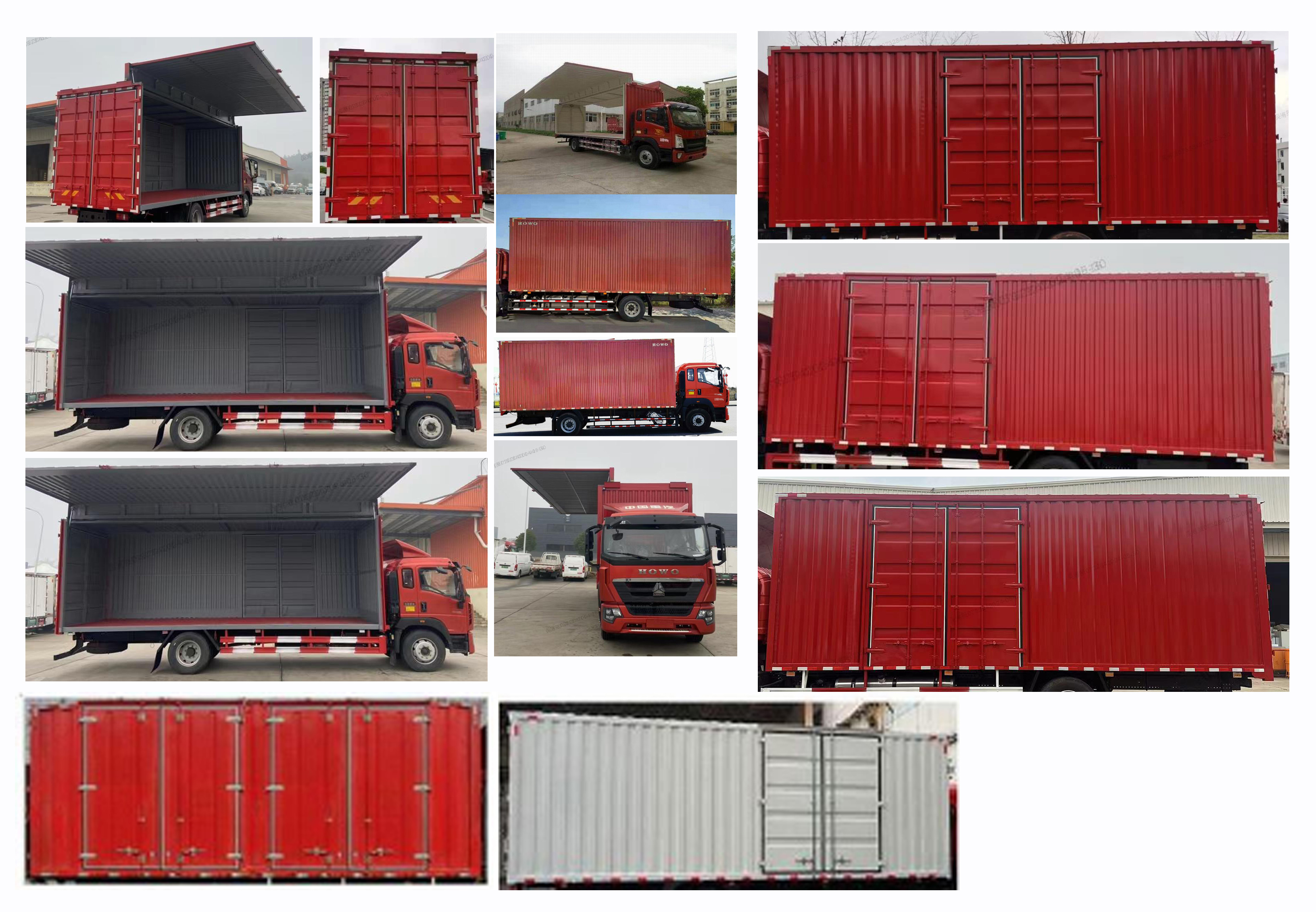 豪沃牌ZZ5187XYKK561DF1翼開啟廂式車公告圖片