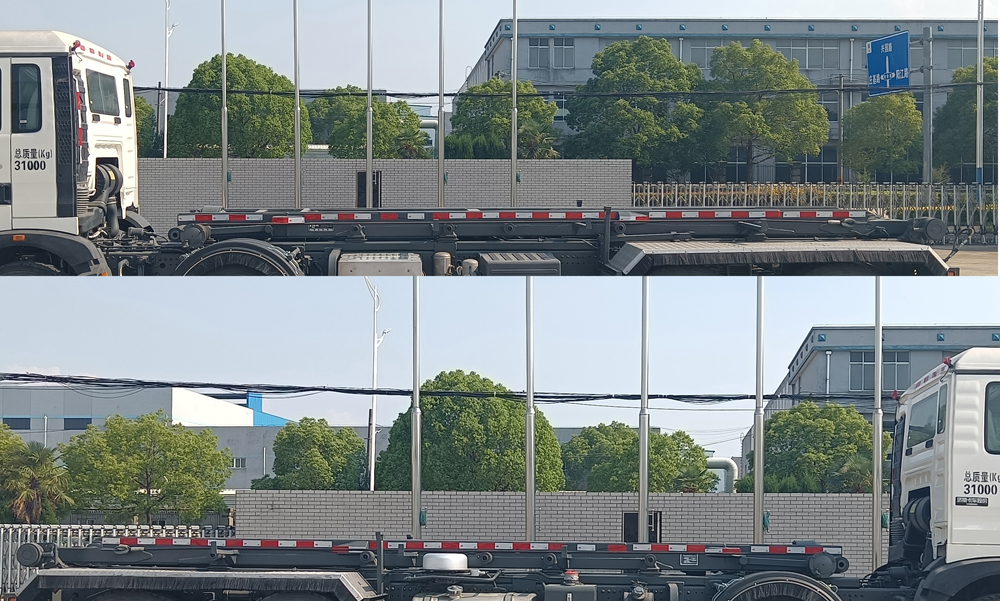 三迪牌SAD5310ZXXE6車(chē)廂可卸式垃圾車(chē)公告圖片