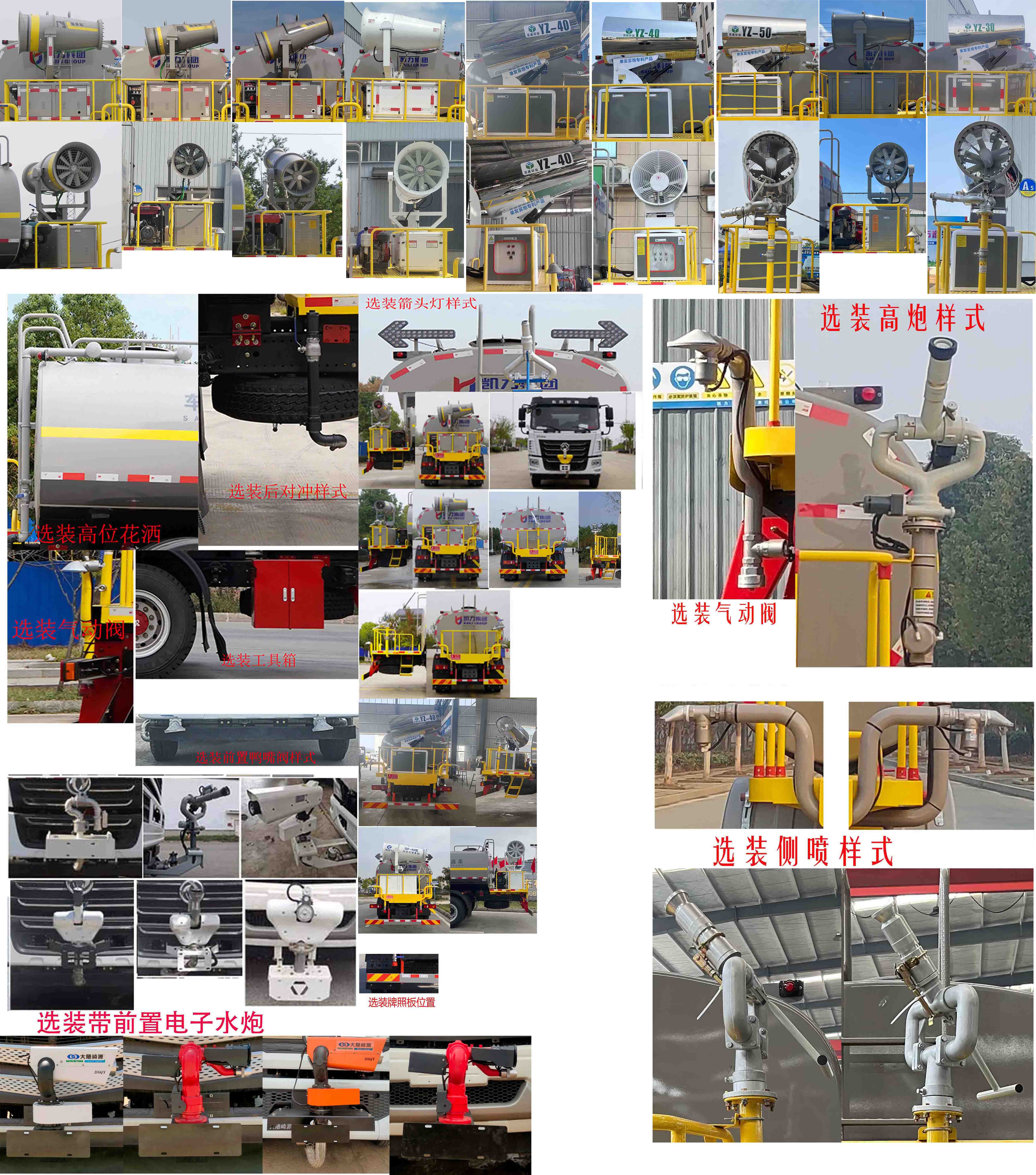 凱力風(fēng)牌KLF5182GPSE6綠化噴灑車公告圖片