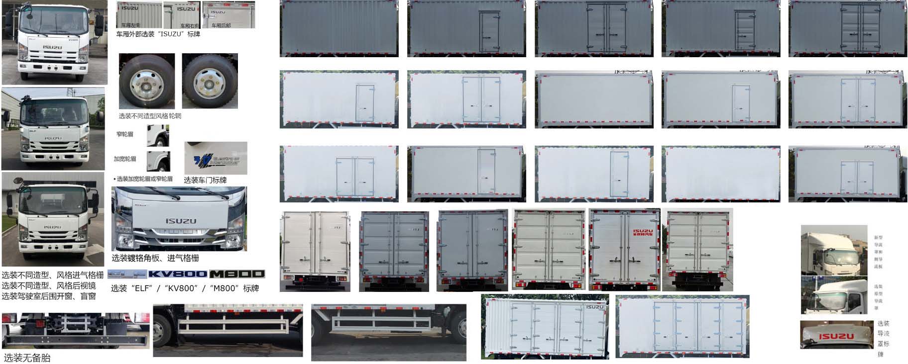 五十鈴牌QL5080XXYAKKA廂式運(yùn)輸車公告圖片