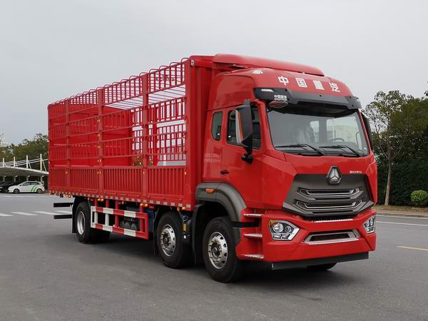 豪沃牌ZZ5257CCYN56CJF1倉柵式運輸車公告圖片