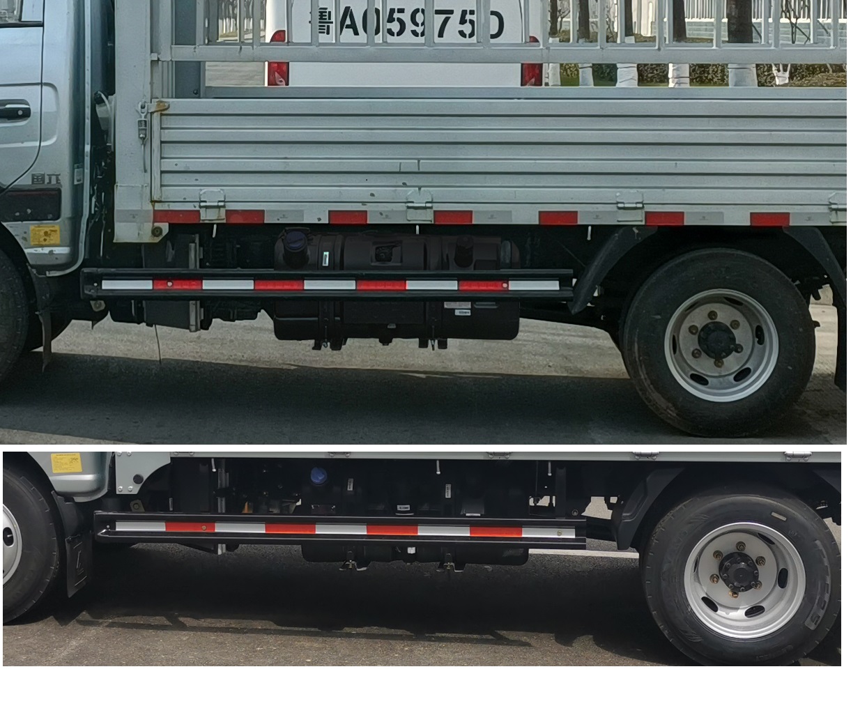 豪沃牌ZZ5047CCYF3112F145倉柵式運輸車公告圖片