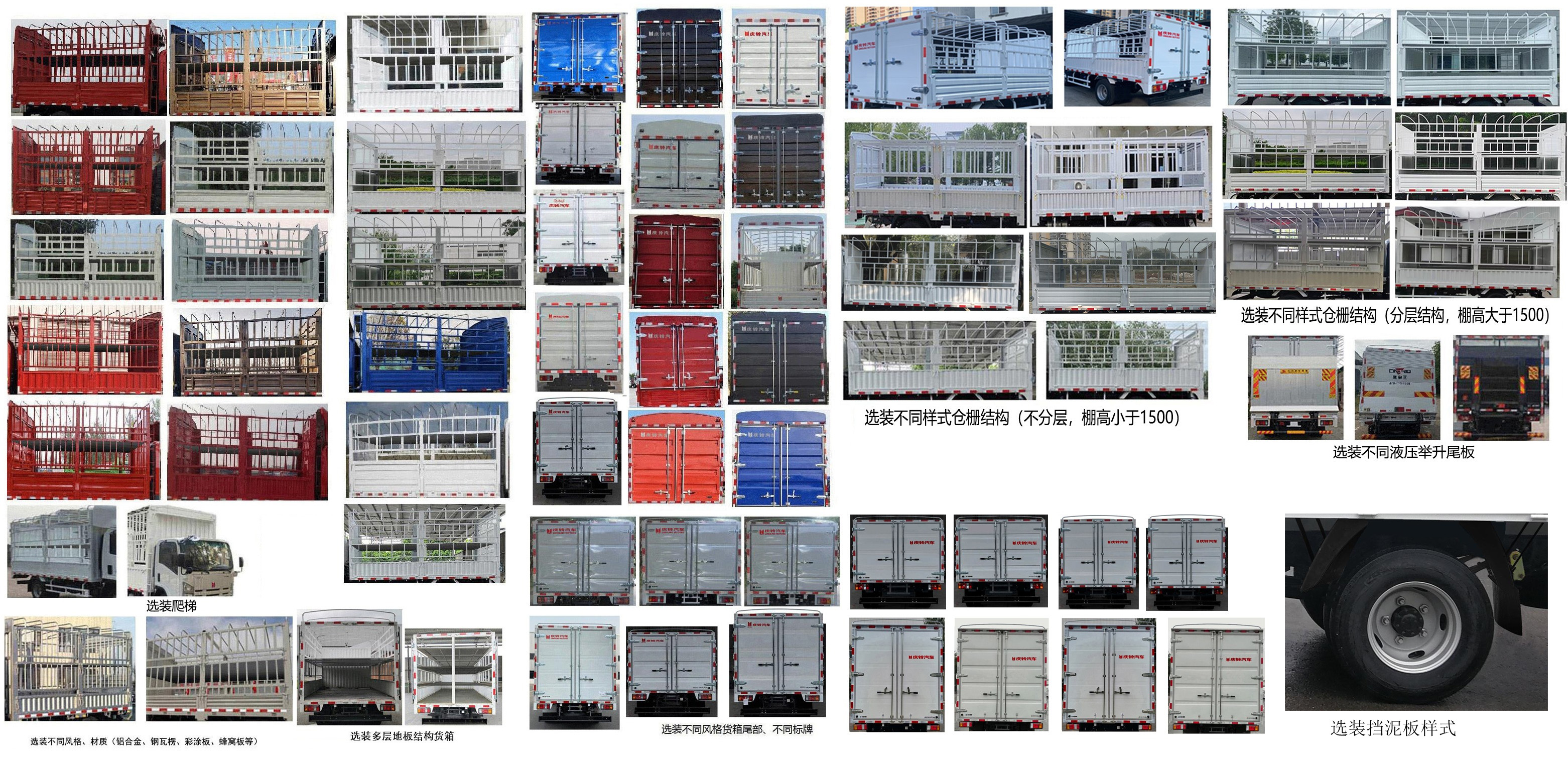 慶鈴牌(繁體)牌QL5043CCYNBHA倉柵式運輸車公告圖片