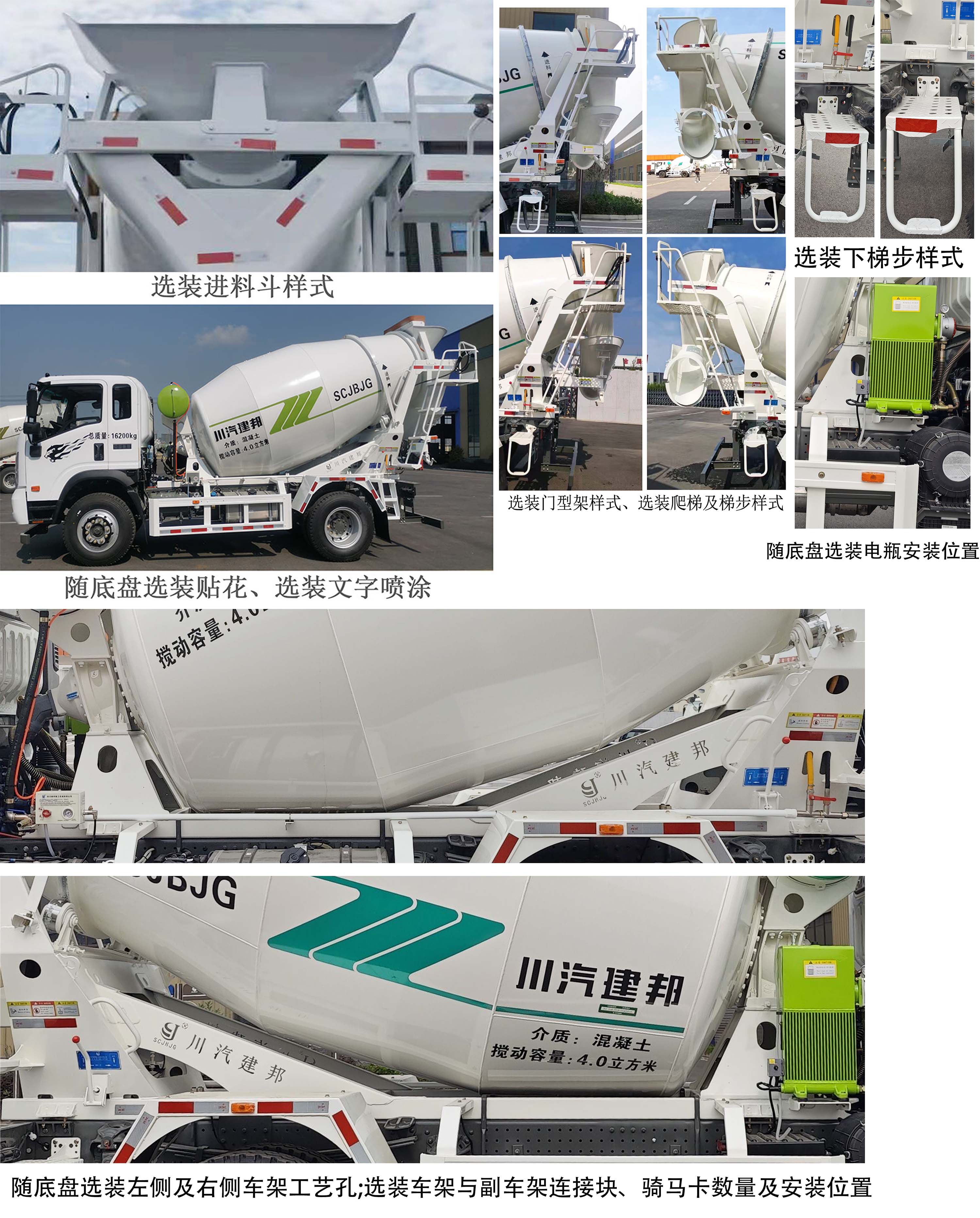 川汽建邦牌JBJ5160GJBG6混凝土攪拌運輸車公告圖片