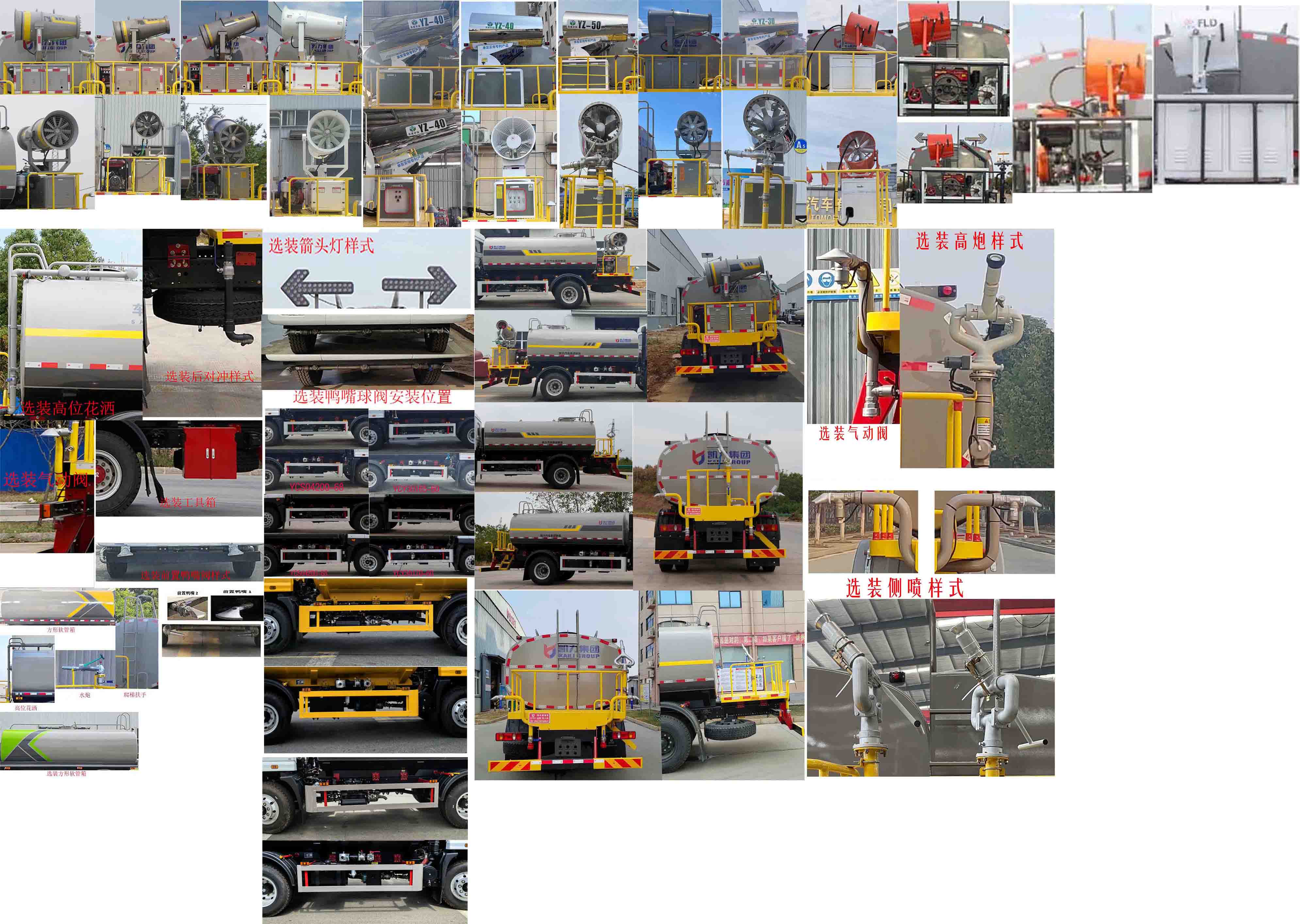 凱力風(fēng)牌KLF5161GPSE6綠化噴灑車(chē)公告圖片