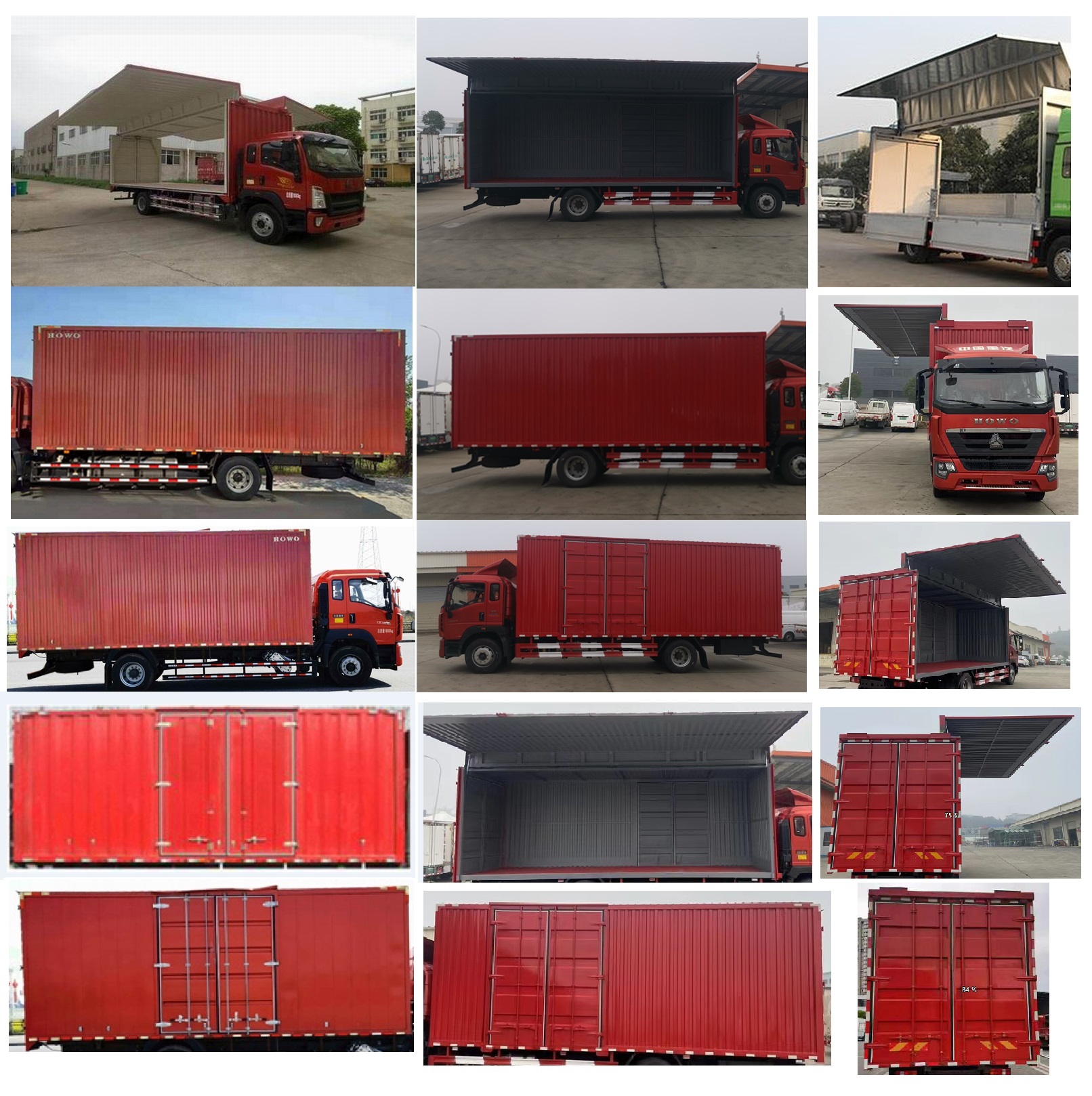 豪沃牌ZZ5187XYKK561DF1B翼開啟廂式車公告圖片