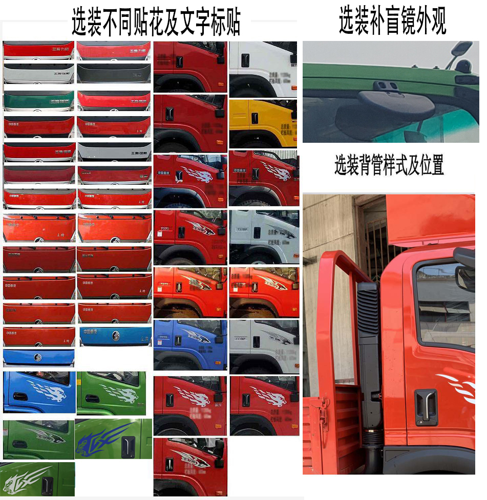 王牌牌CDW5184CCYK501EFA倉柵式運輸車公告圖片