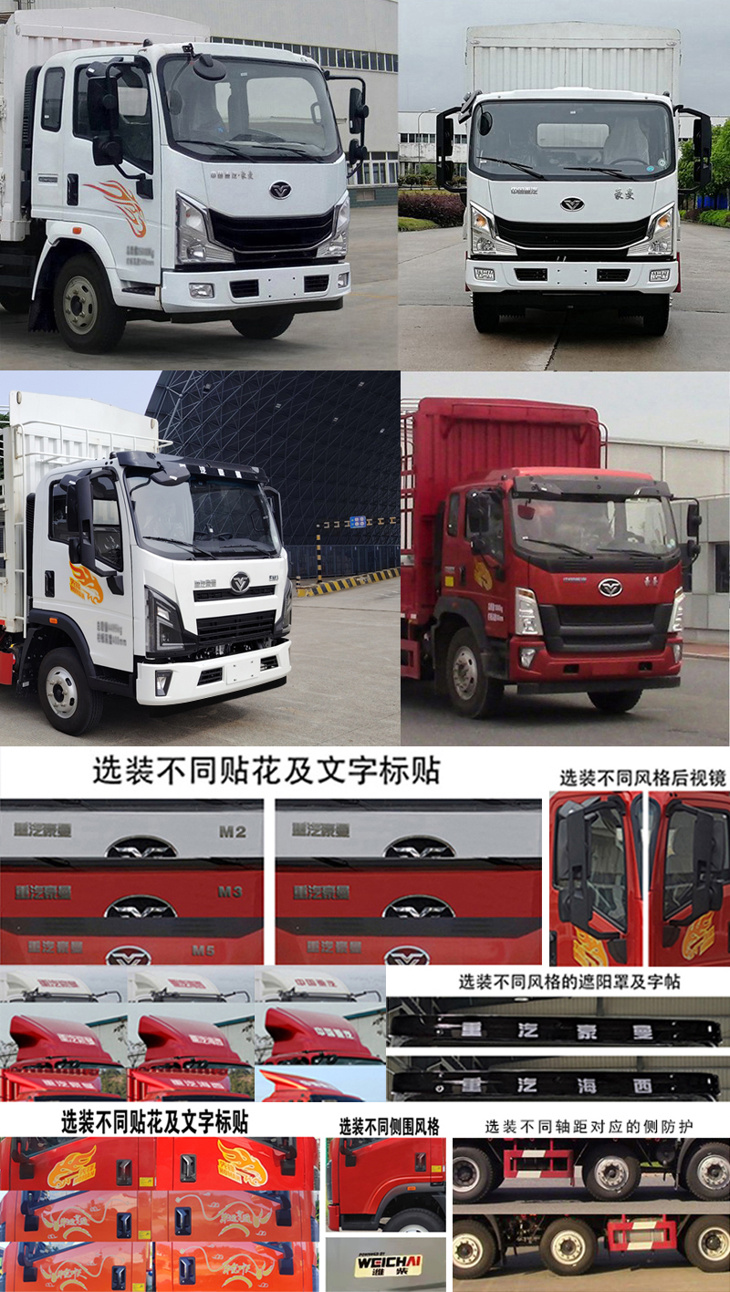 豪曼牌ZZ5258CCYGC7FB0倉柵式運(yùn)輸車公告圖片