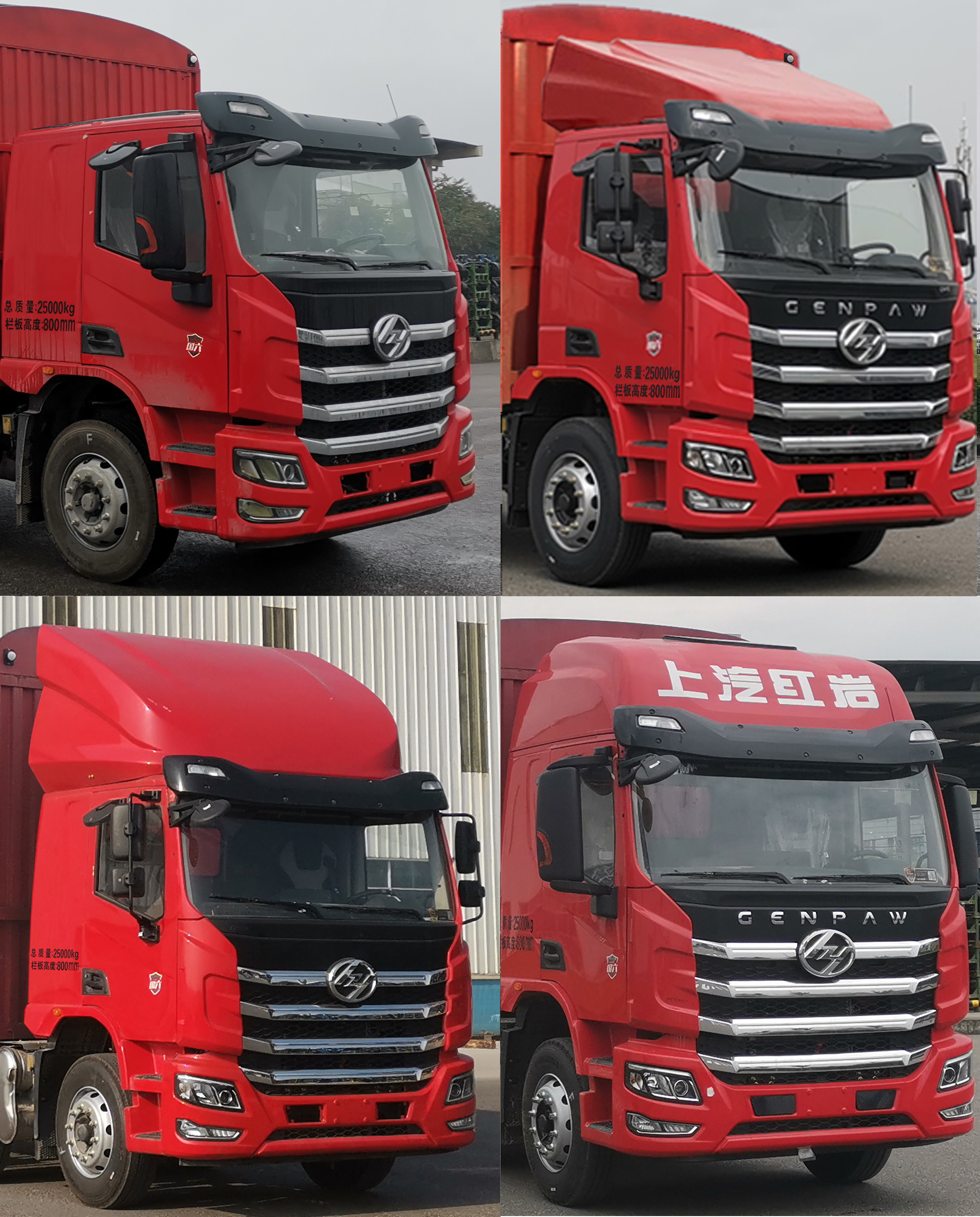 紅巖牌CQ5257CCYEY08523J倉柵式運輸車公告圖片