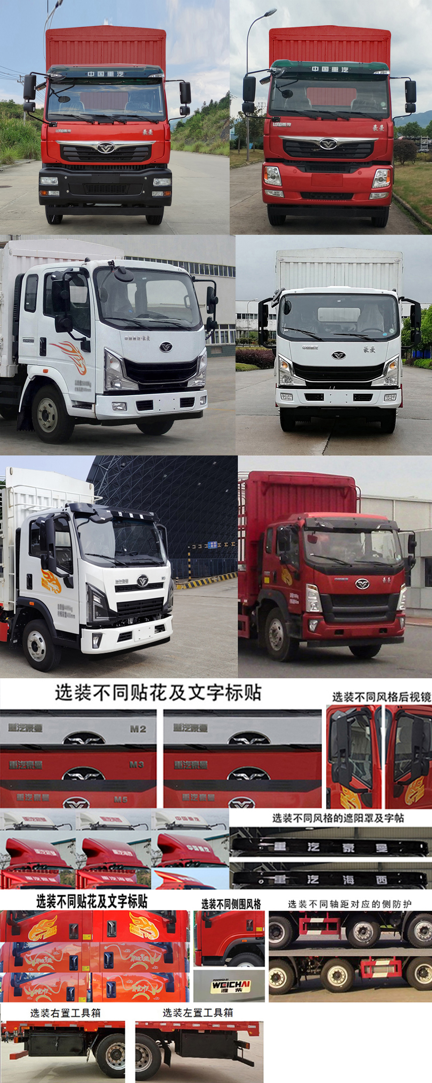 豪曼牌ZZ5258CCYGC7FB1倉(cāng)柵式運(yùn)輸車公告圖片