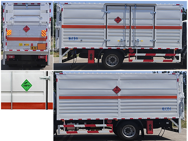中燕牌BSZ5123XRQC6B易燃?xì)怏w廂式運(yùn)輸車公告圖片