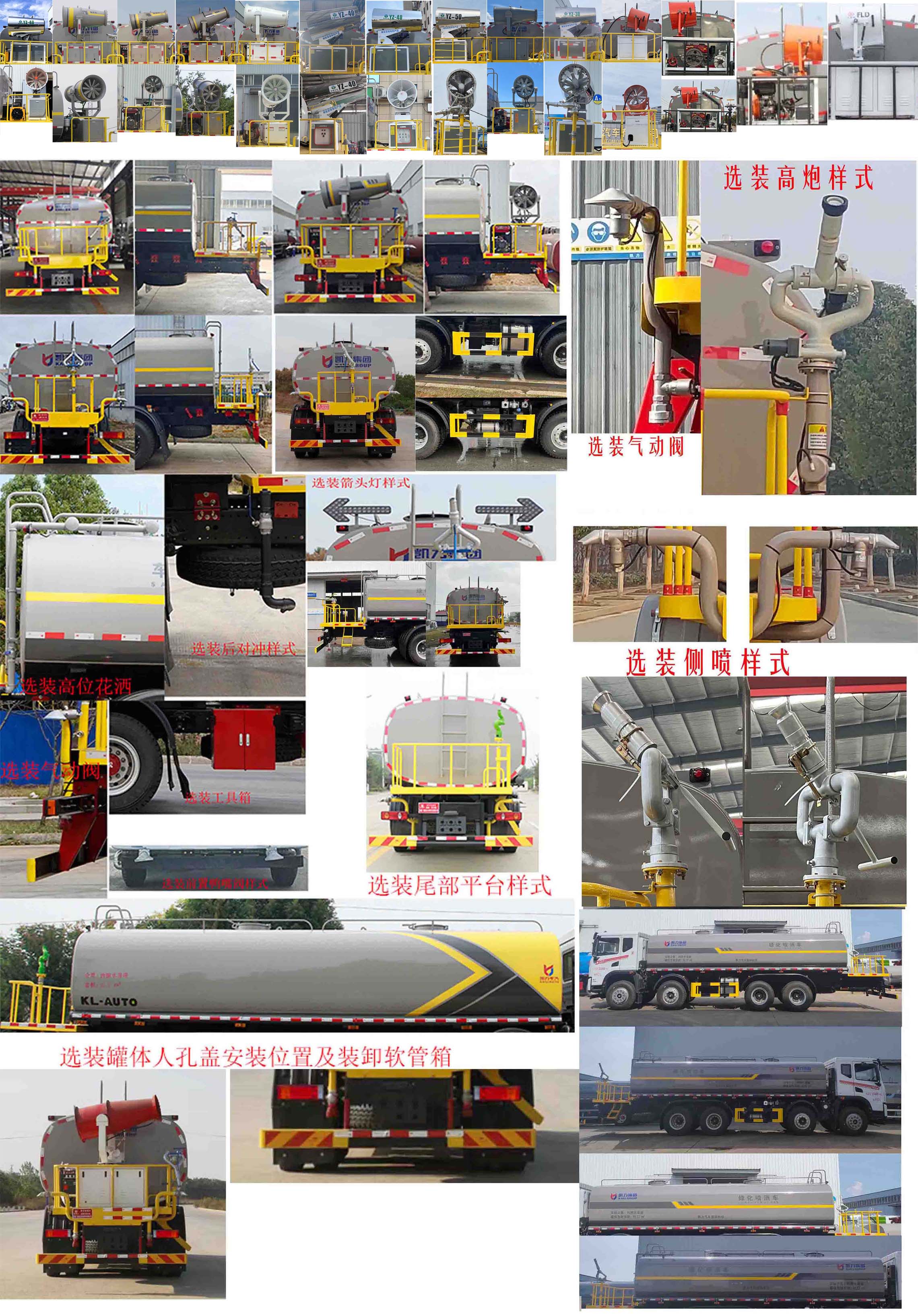 凱力風牌KLF5310GPSE6綠化噴灑車公告圖片