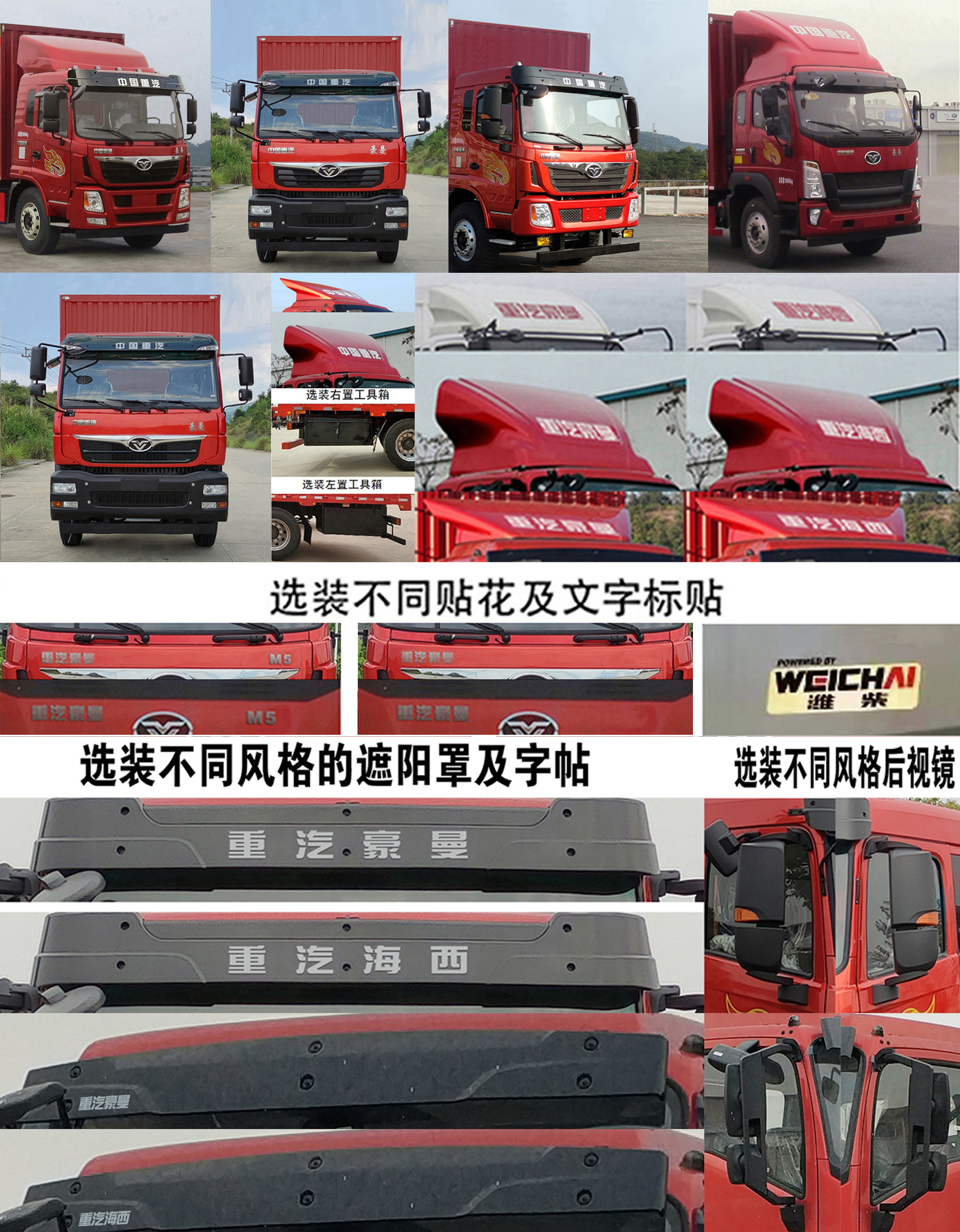 豪曼牌ZZ5188XYKG10FB0翼開(kāi)啟廂式車(chē)公告圖片