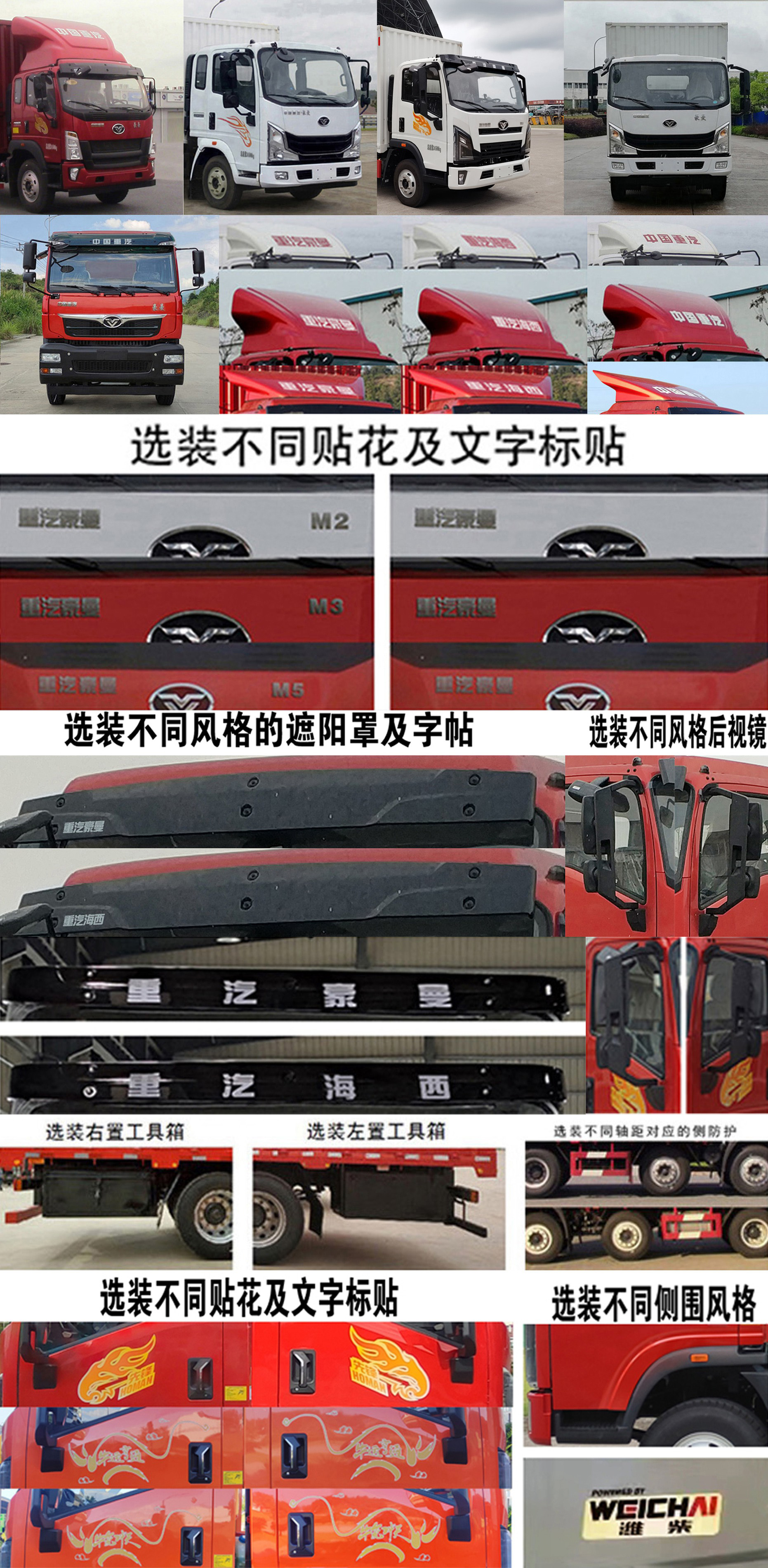 豪曼牌ZZ5248XXYGC7FB1廂式運輸車公告圖片