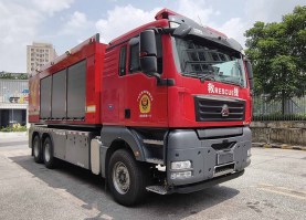 威速龙牌LCG5230TXFZX110/SI自装卸式消防车