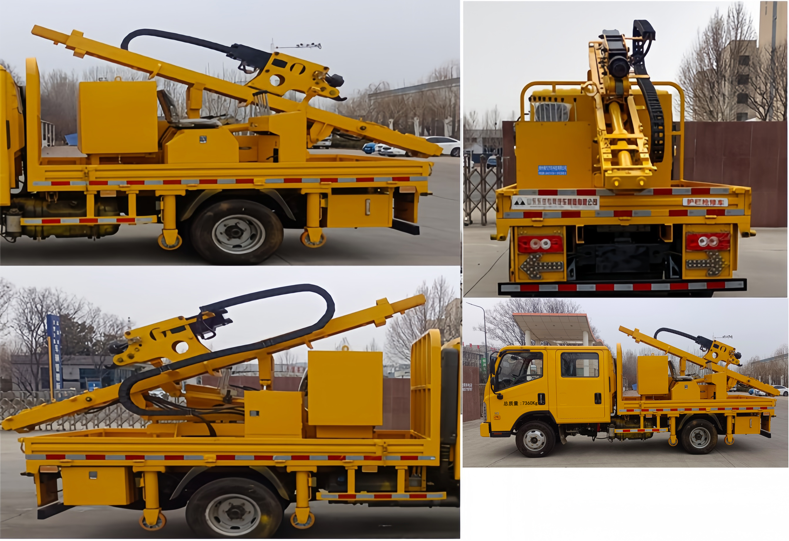 悍拓牌JSH5076TQX-1護(hù)欄搶修車公告圖片