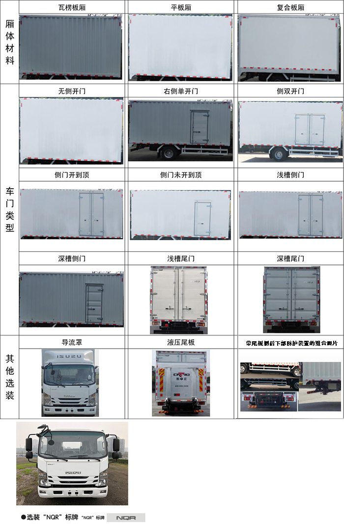 五十鈴牌QL5110XXYANPH廂式運(yùn)輸車公告圖片