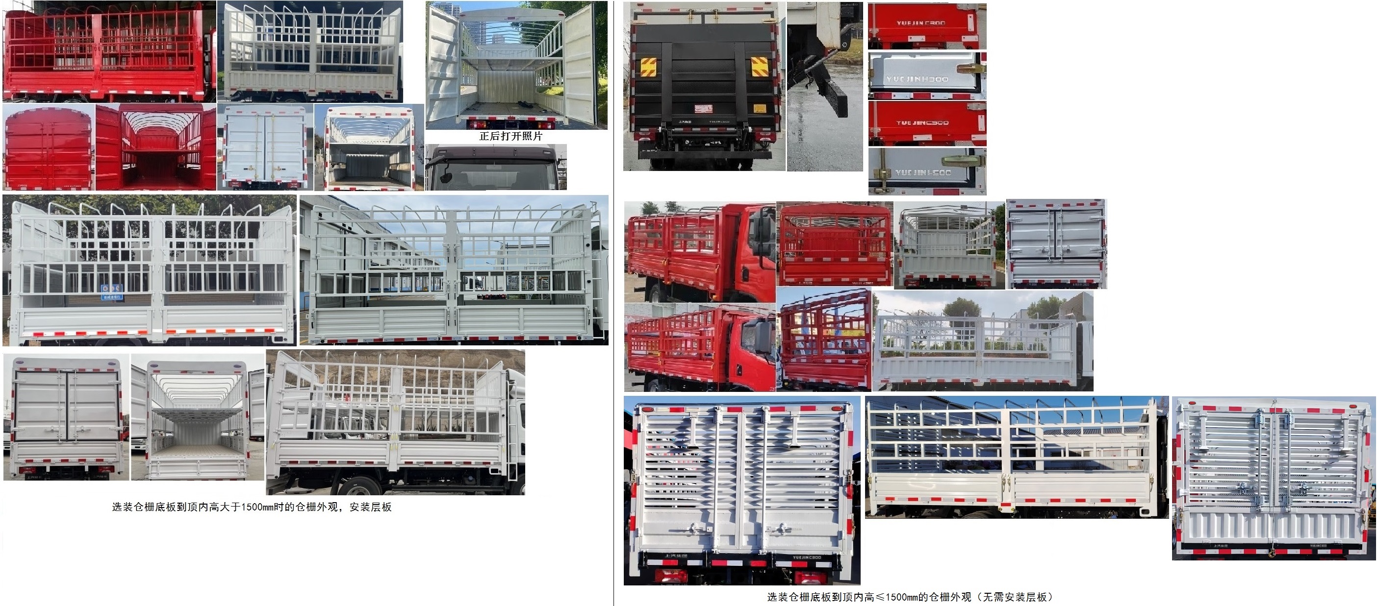 躍進牌SH5043CCYZFDDWZ1倉柵式運輸車公告圖片